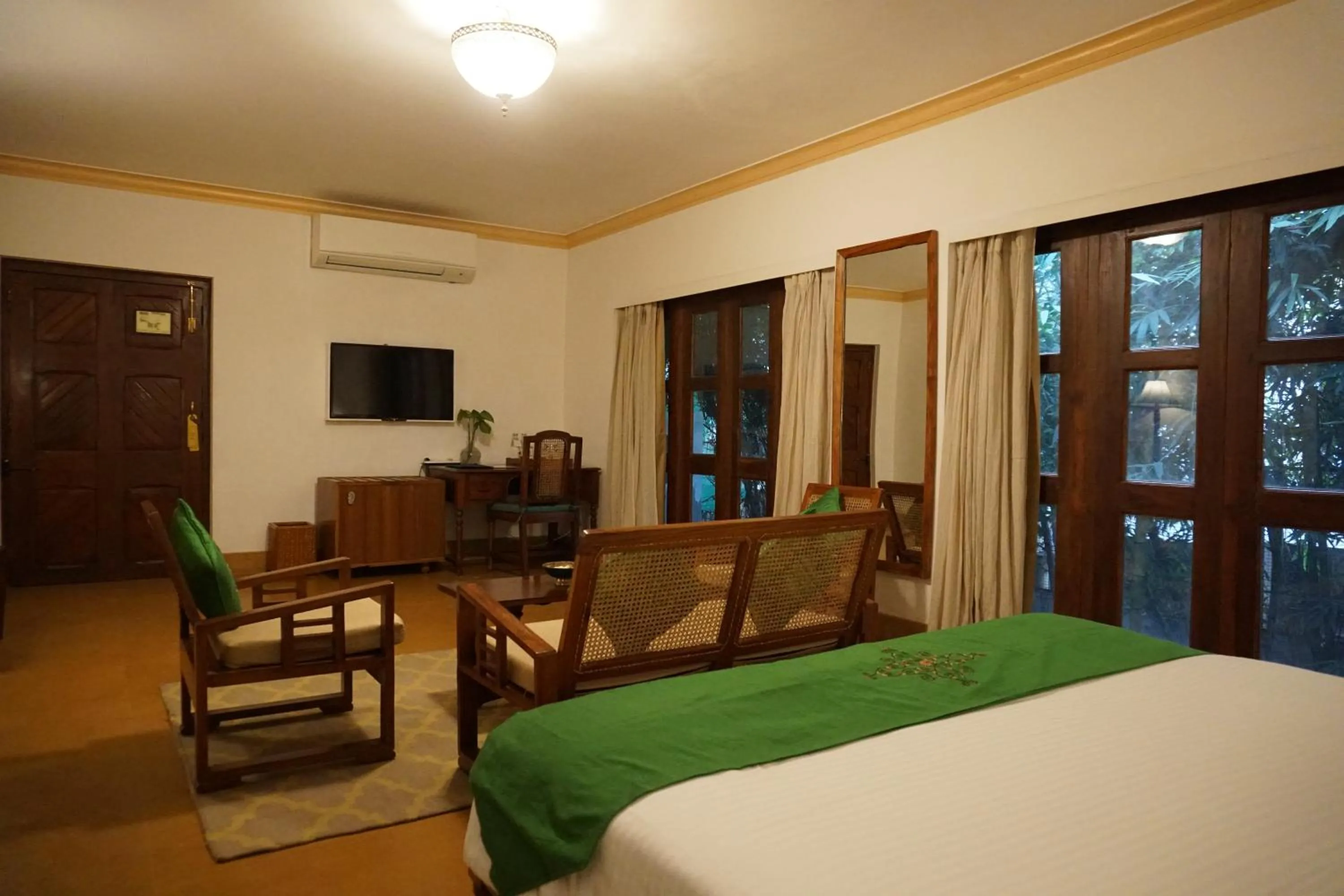 View (from property/room), Bed in Saraca Hotel Lucknow