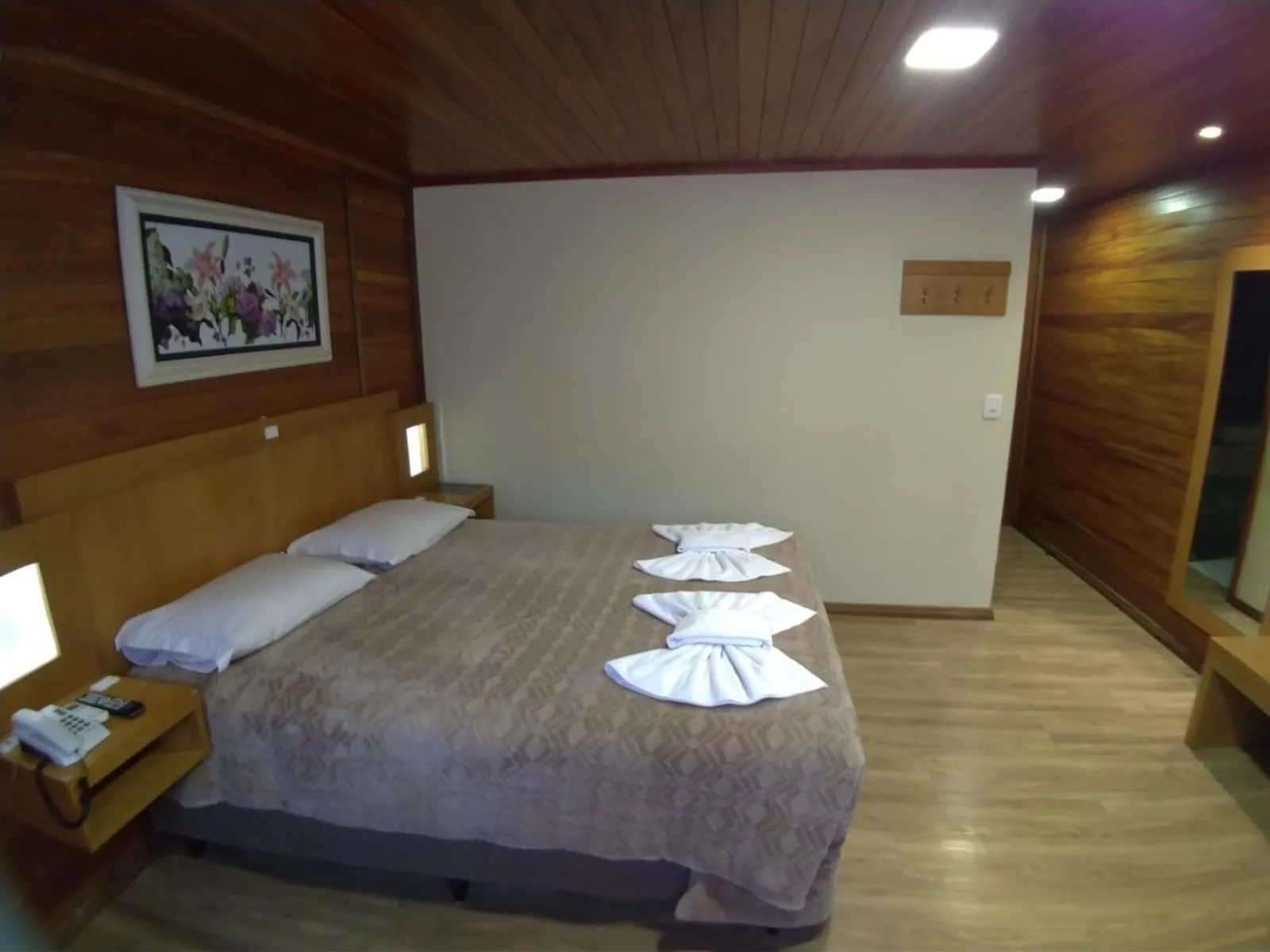 Bed in Pousada Das Papoulas