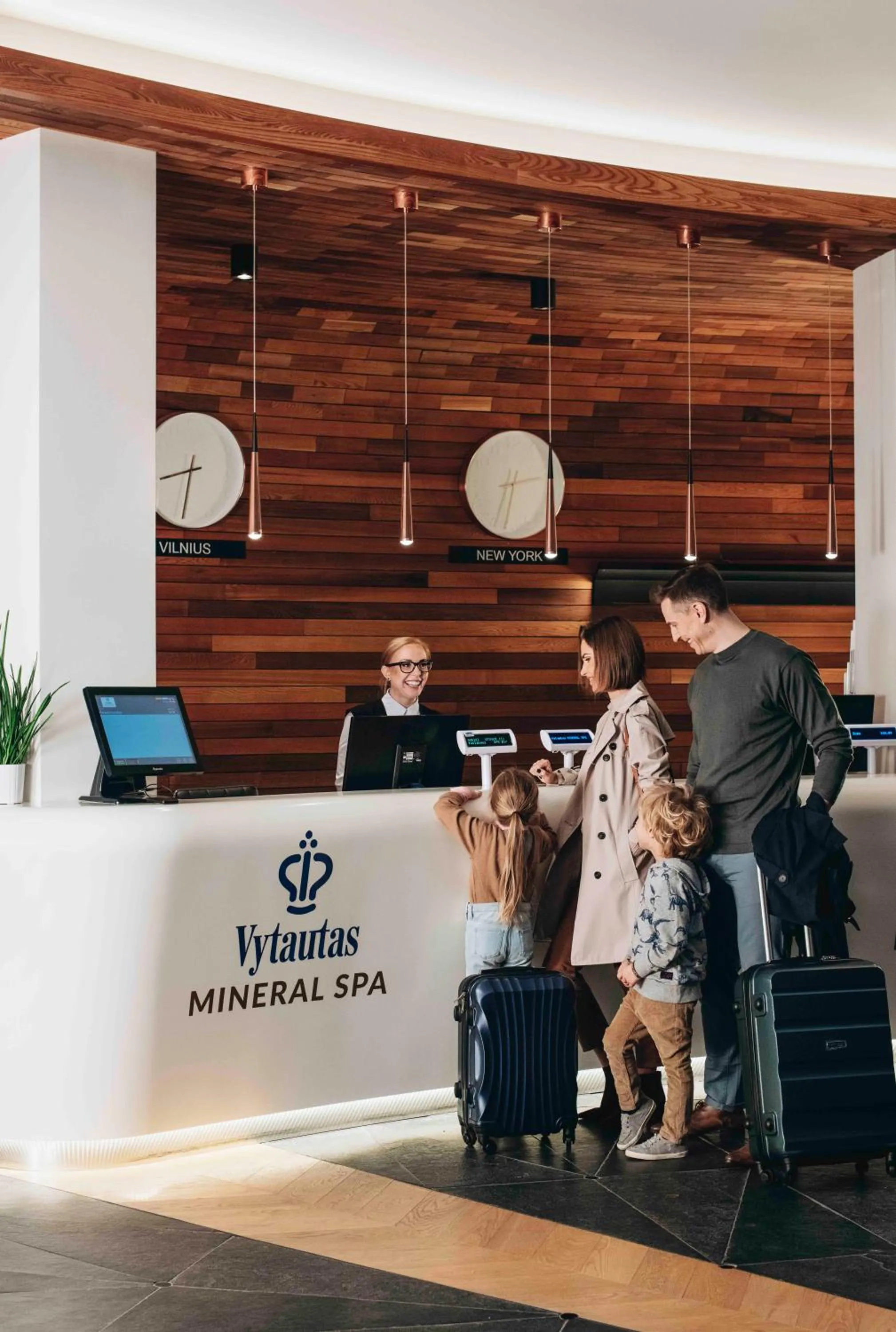 Lobby or reception in Vytautas Mineral SPA