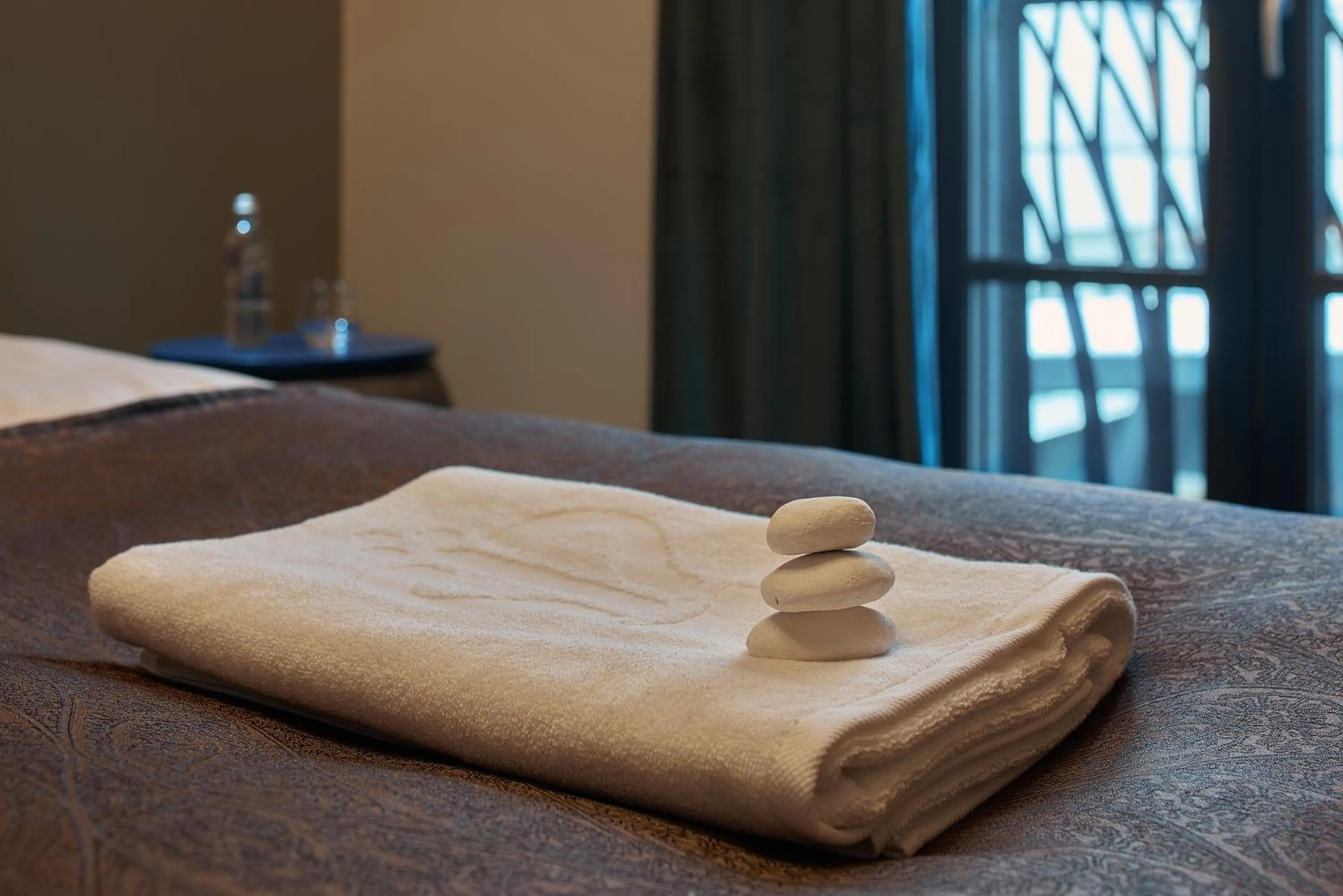 towels, Bed in Vytautas Mineral SPA