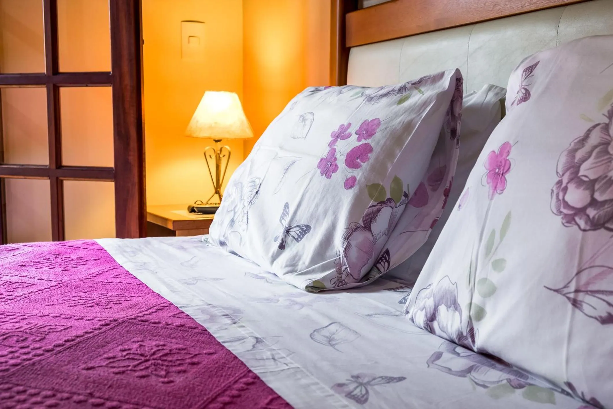 Bed in Pousada Recanto Montecarlo