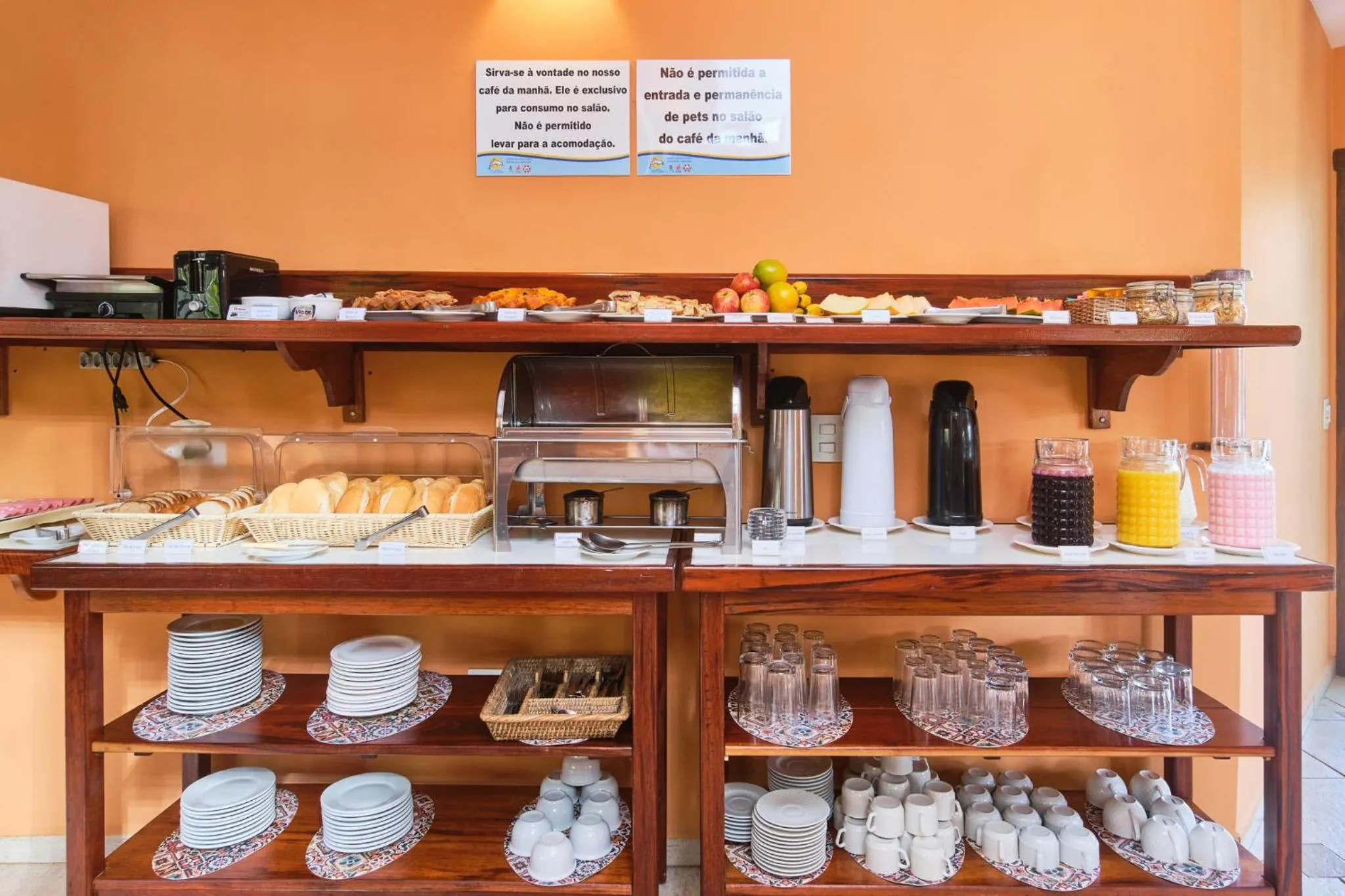 Food and drinks in Pousada Recanto Montecarlo