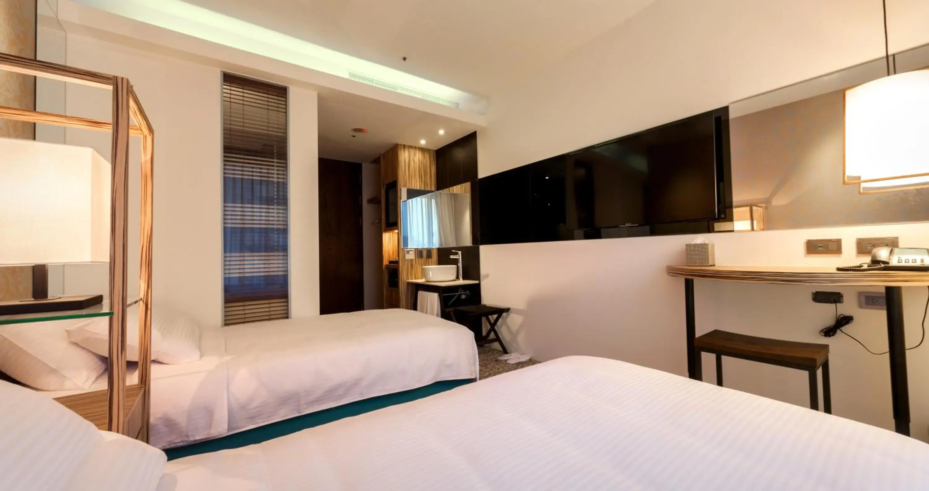 Classic Twin Room in Lacle Hotel-Luzhou Taipei Classic Twin Room in Lacle Hotel-Luzhou Taipei