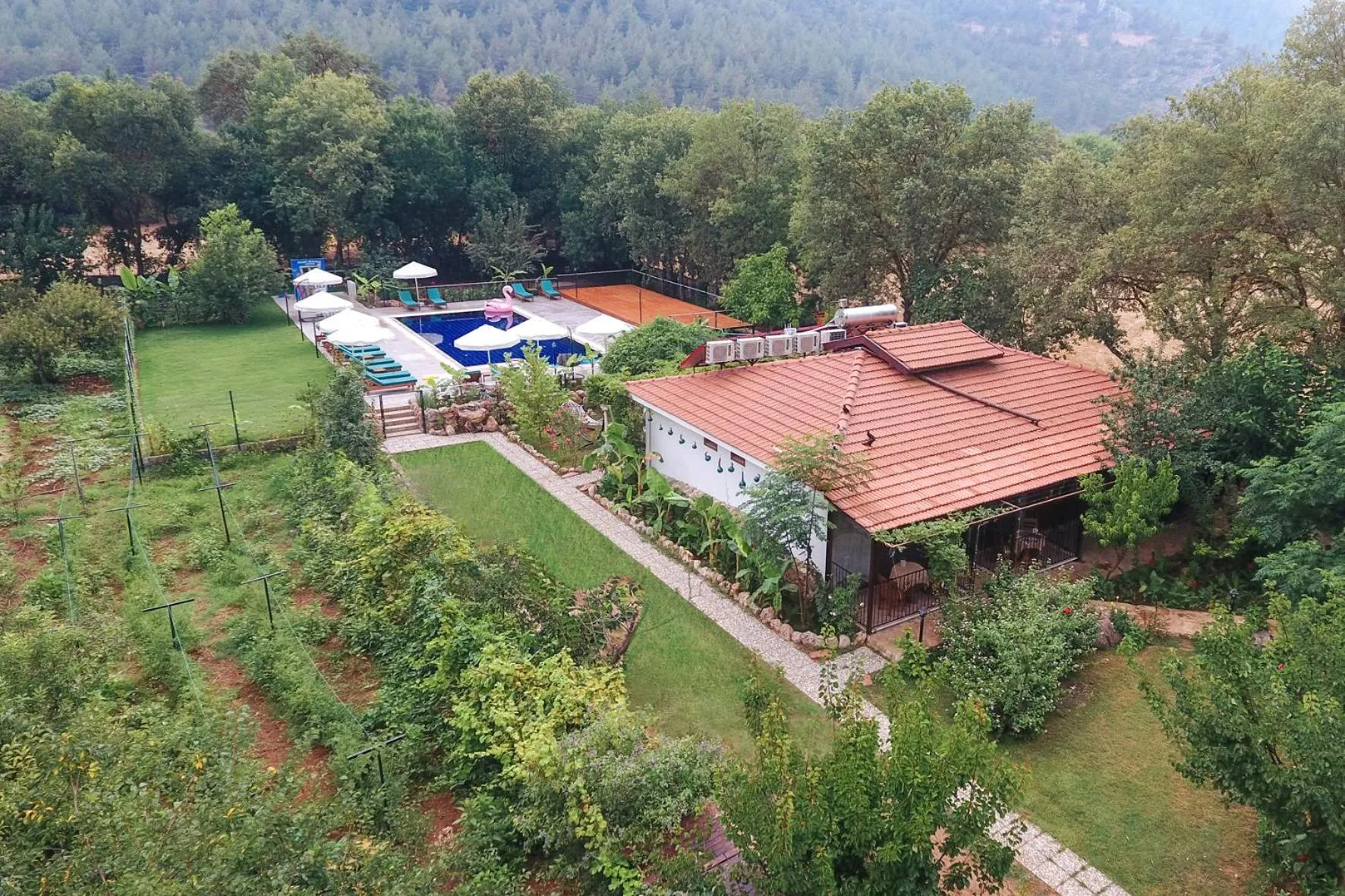 Bird's eye view in Pyramid Boutique Hotel