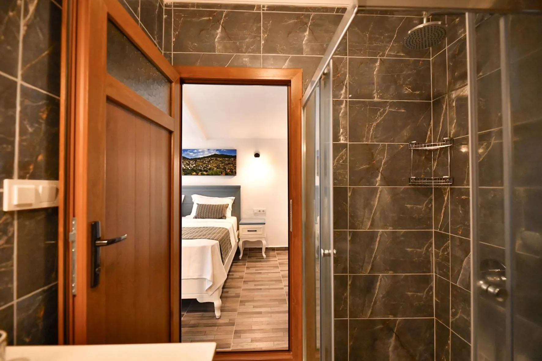 Shower in Pyramid Boutique Hotel