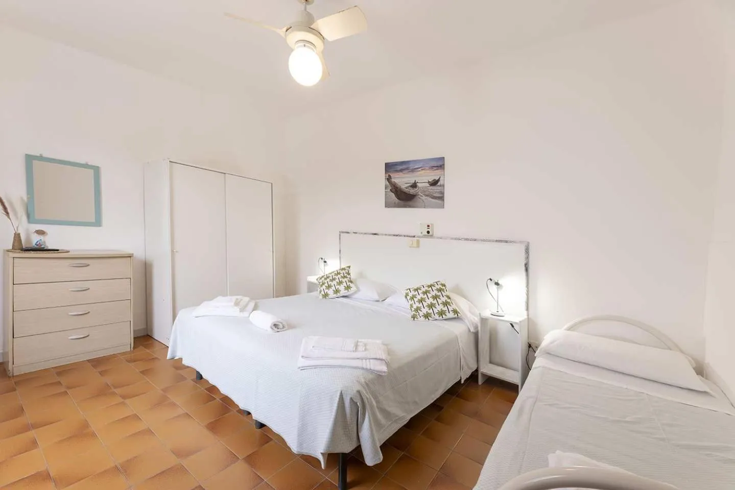 Bed in Hotel Le Ghiaie