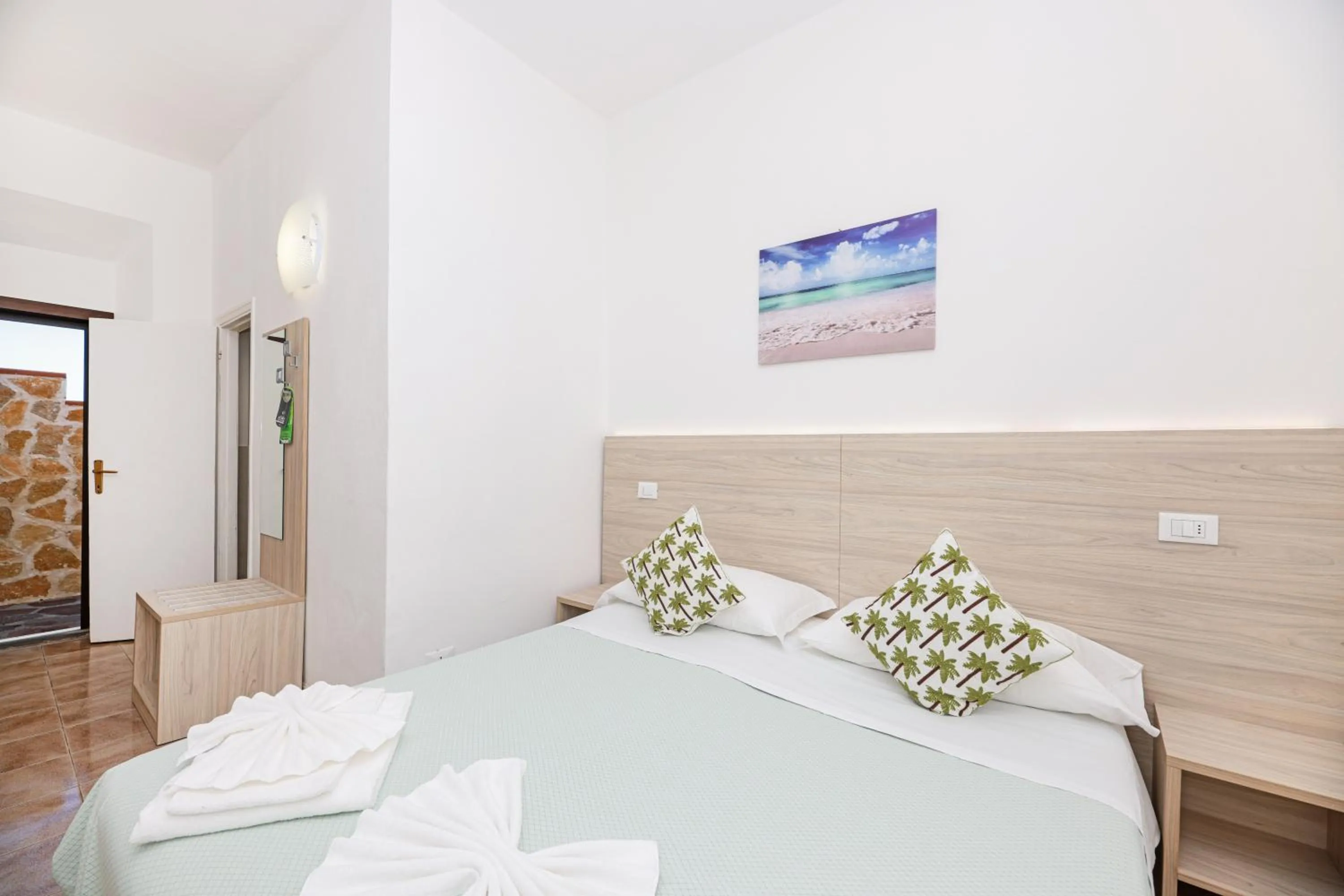 Bed in Hotel Le Ghiaie