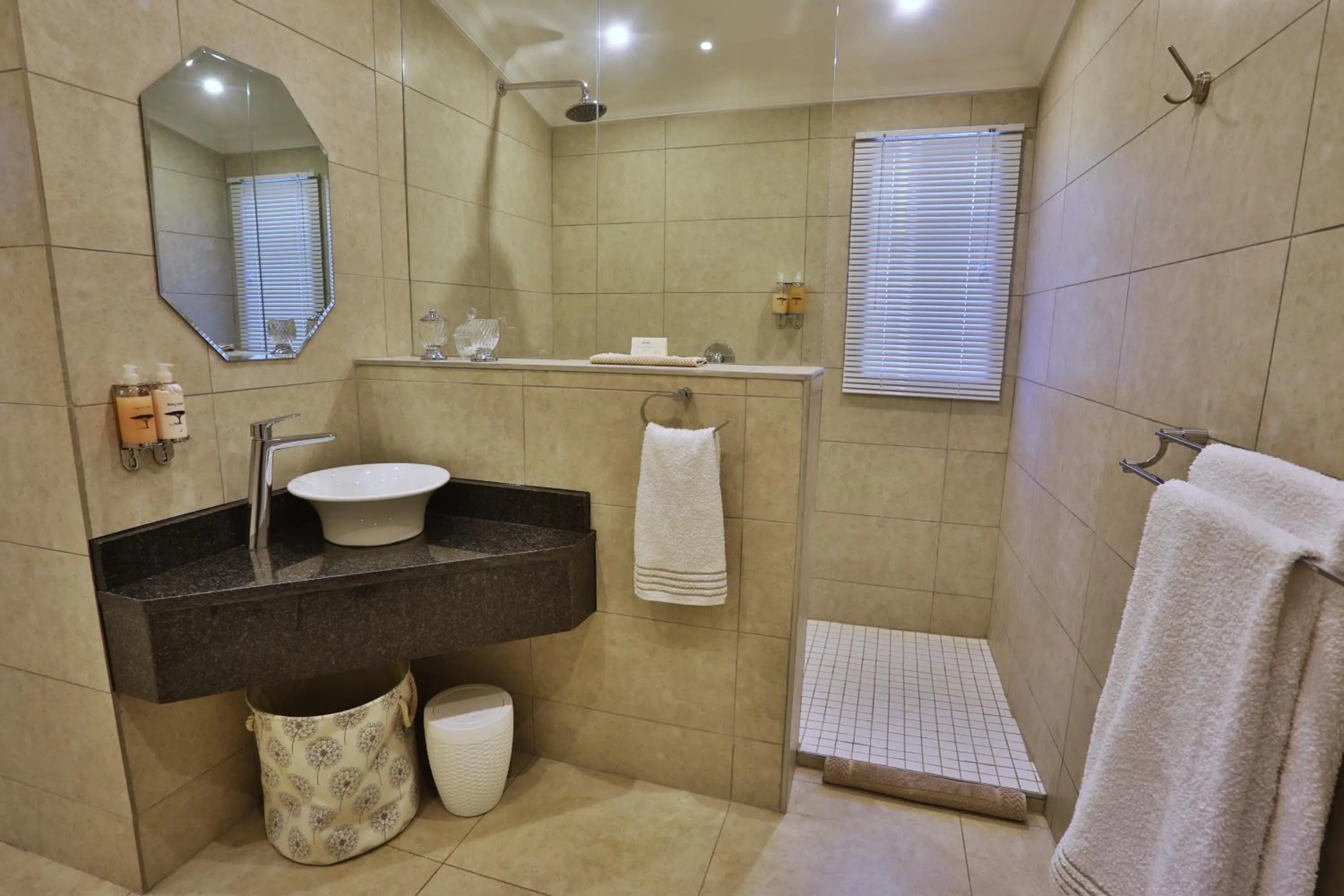 Shower in Andante Lodge