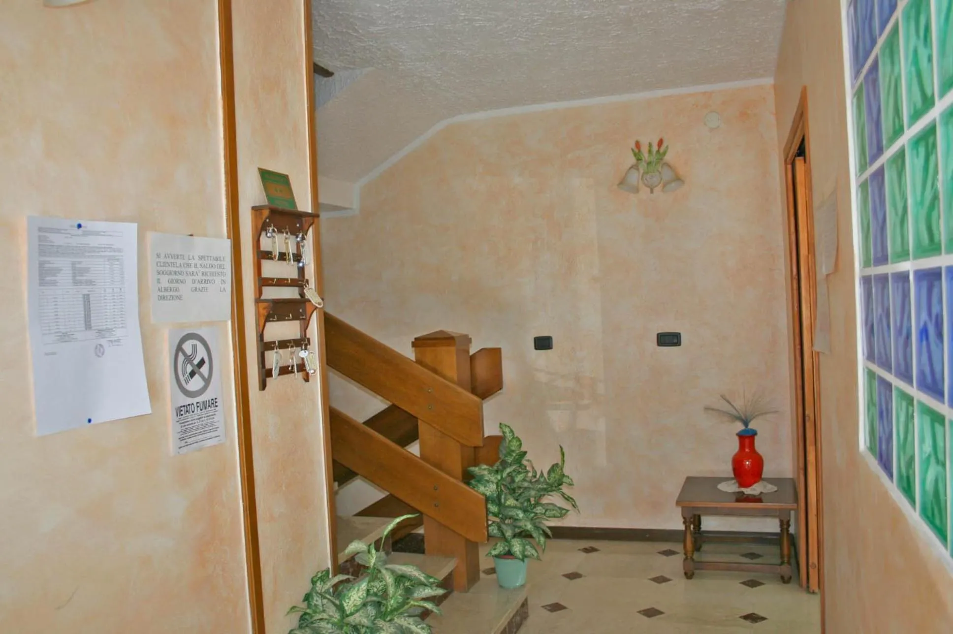 Decorative detail in Albergo La Grolla