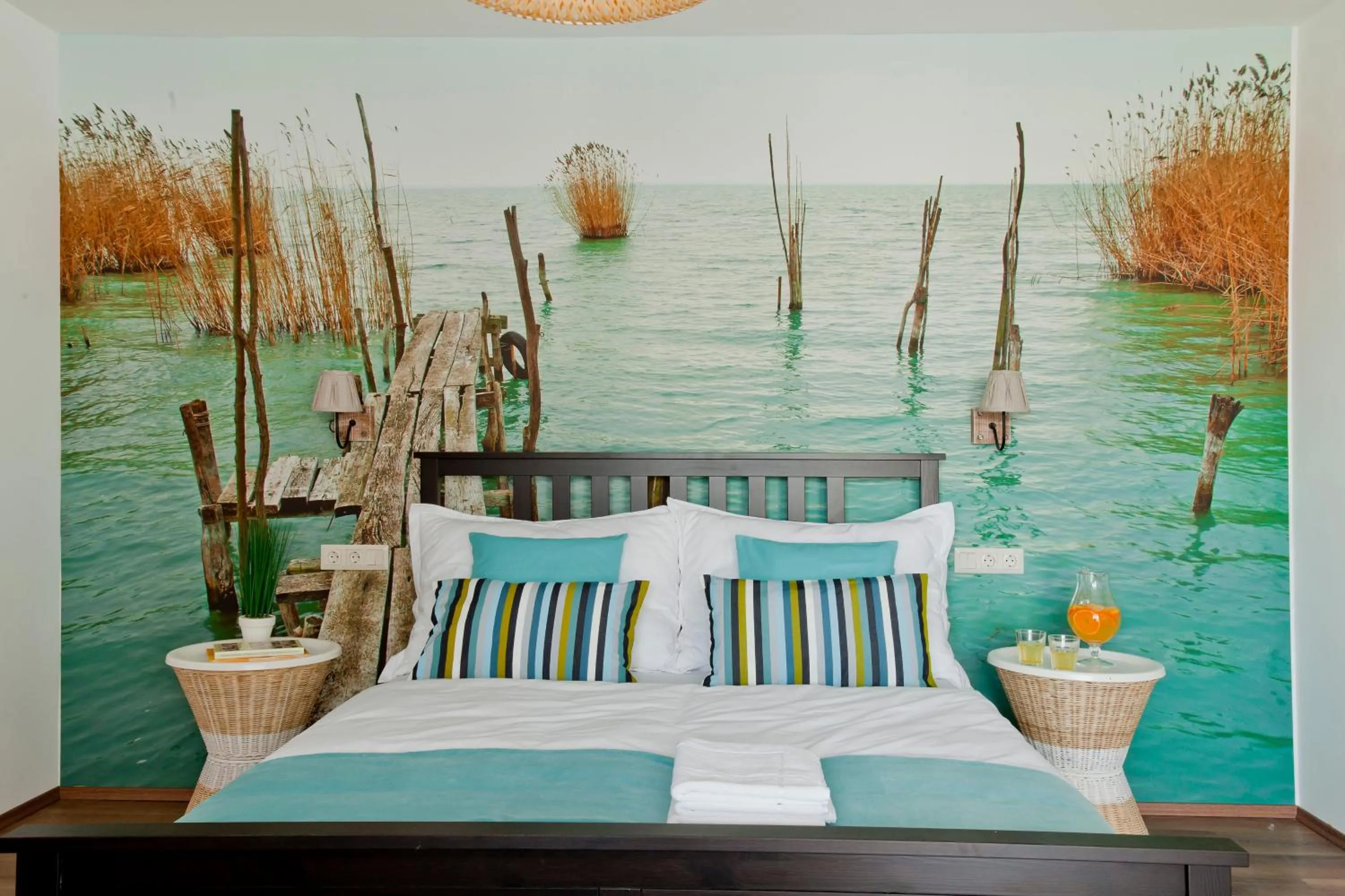 Bed in Barackvirág Apartmanház