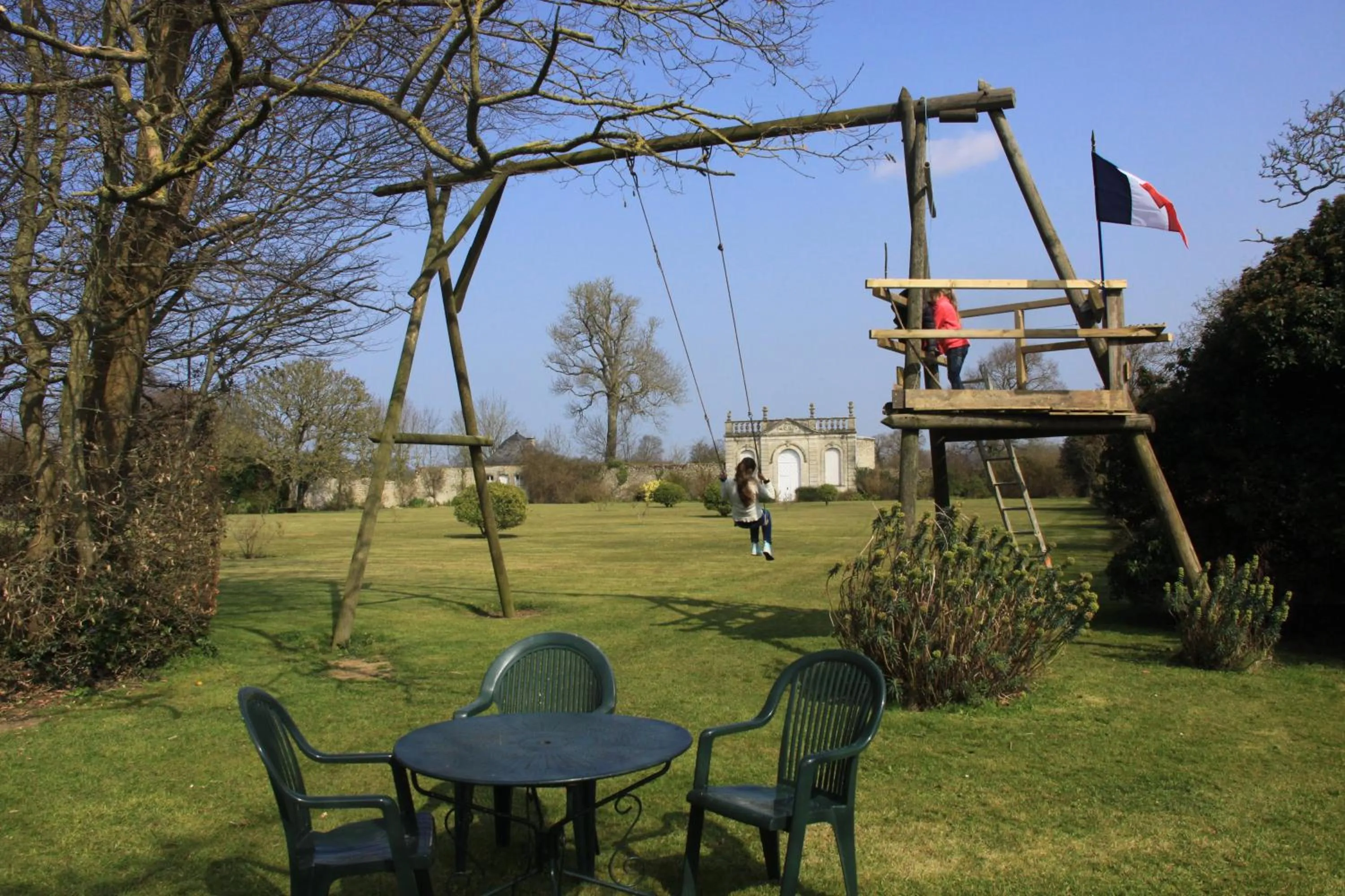 Children play ground in Chateau de Vouilly