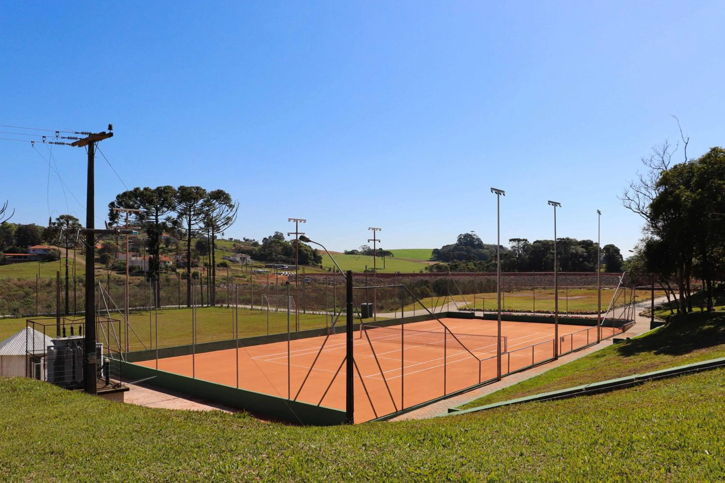 Tennis court in Machadinho Thermas Resort SPA