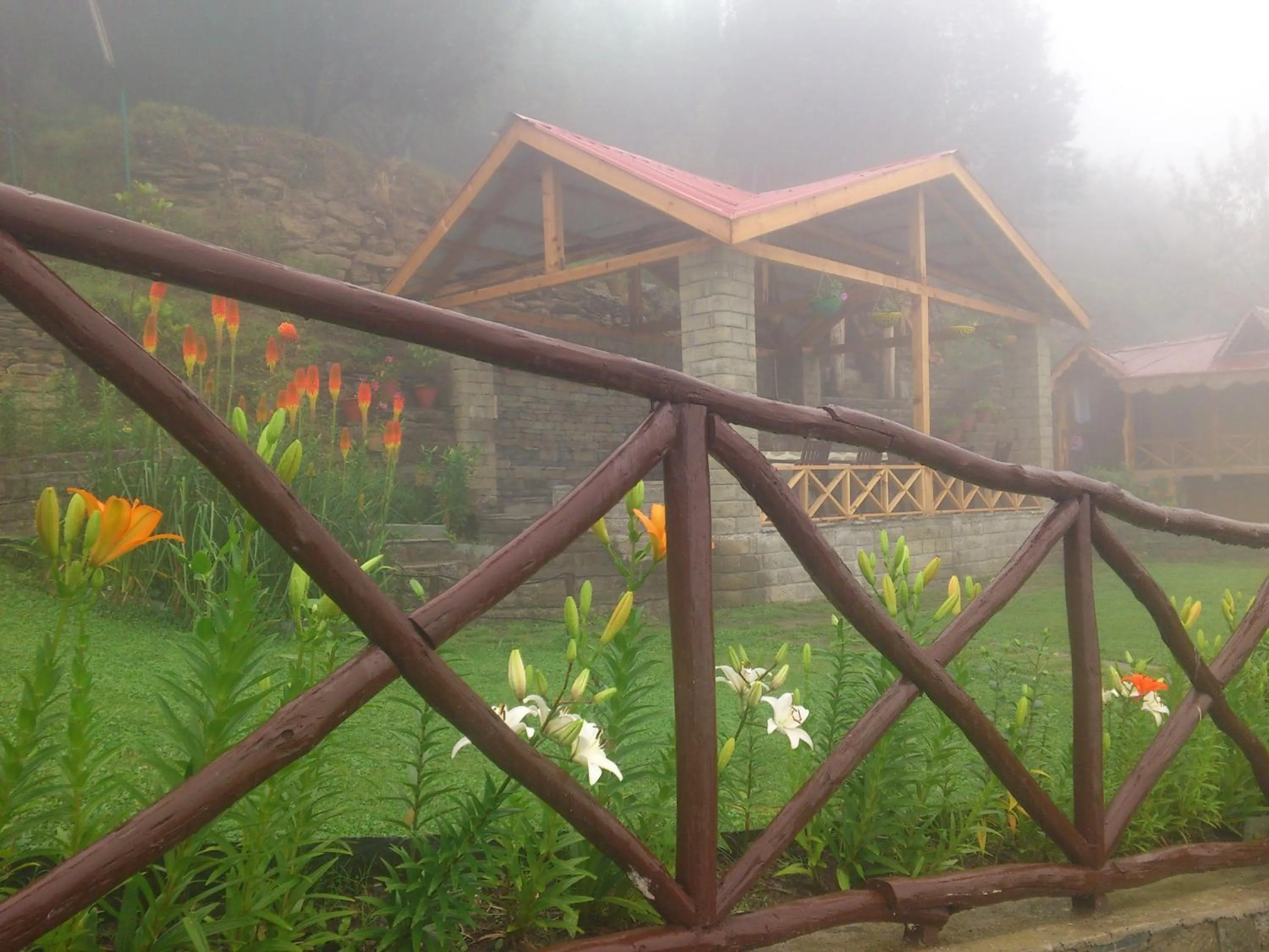 Garden view in Himalyan Kothi Kais