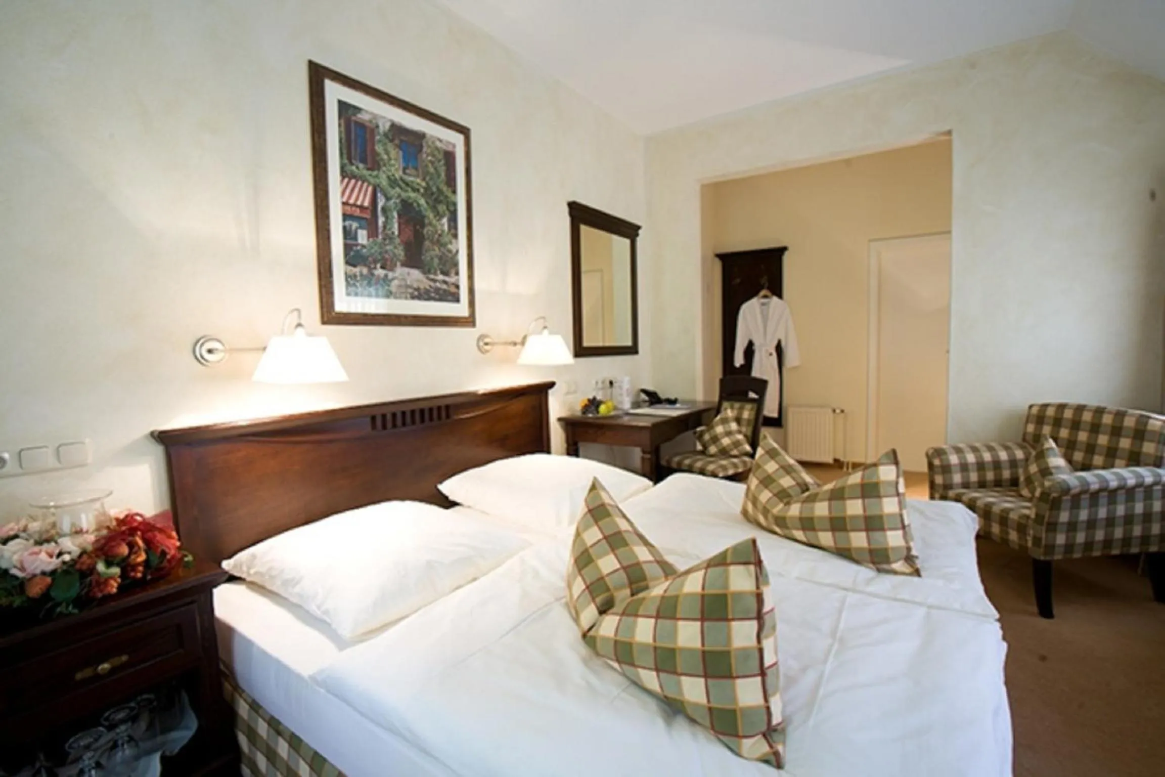 Photo of the whole room, Bed in Wegermann`s BIO-Landhaus im Wodantal