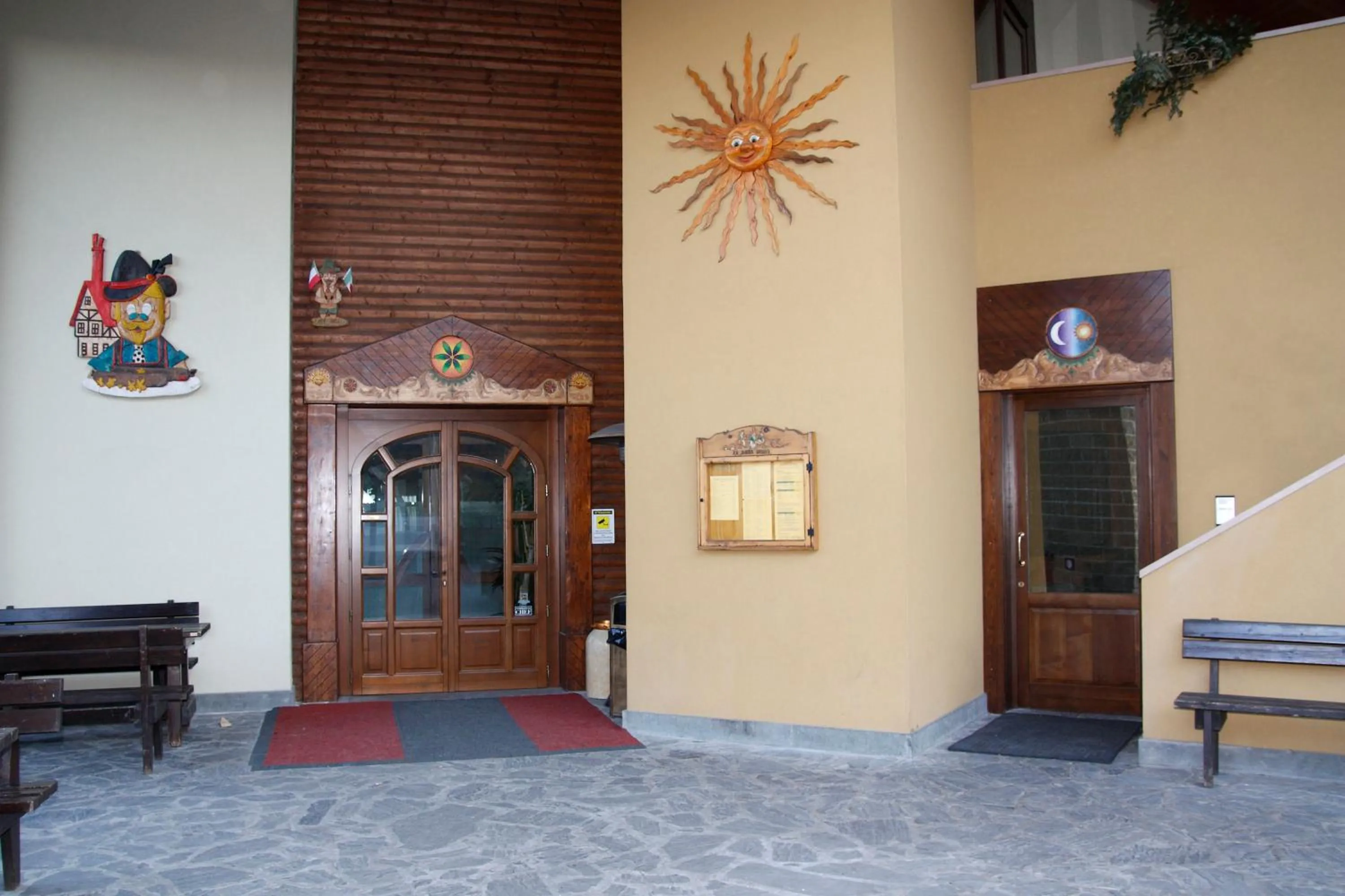 Facade/entrance in La Baita D'Oro Ristorante Residence