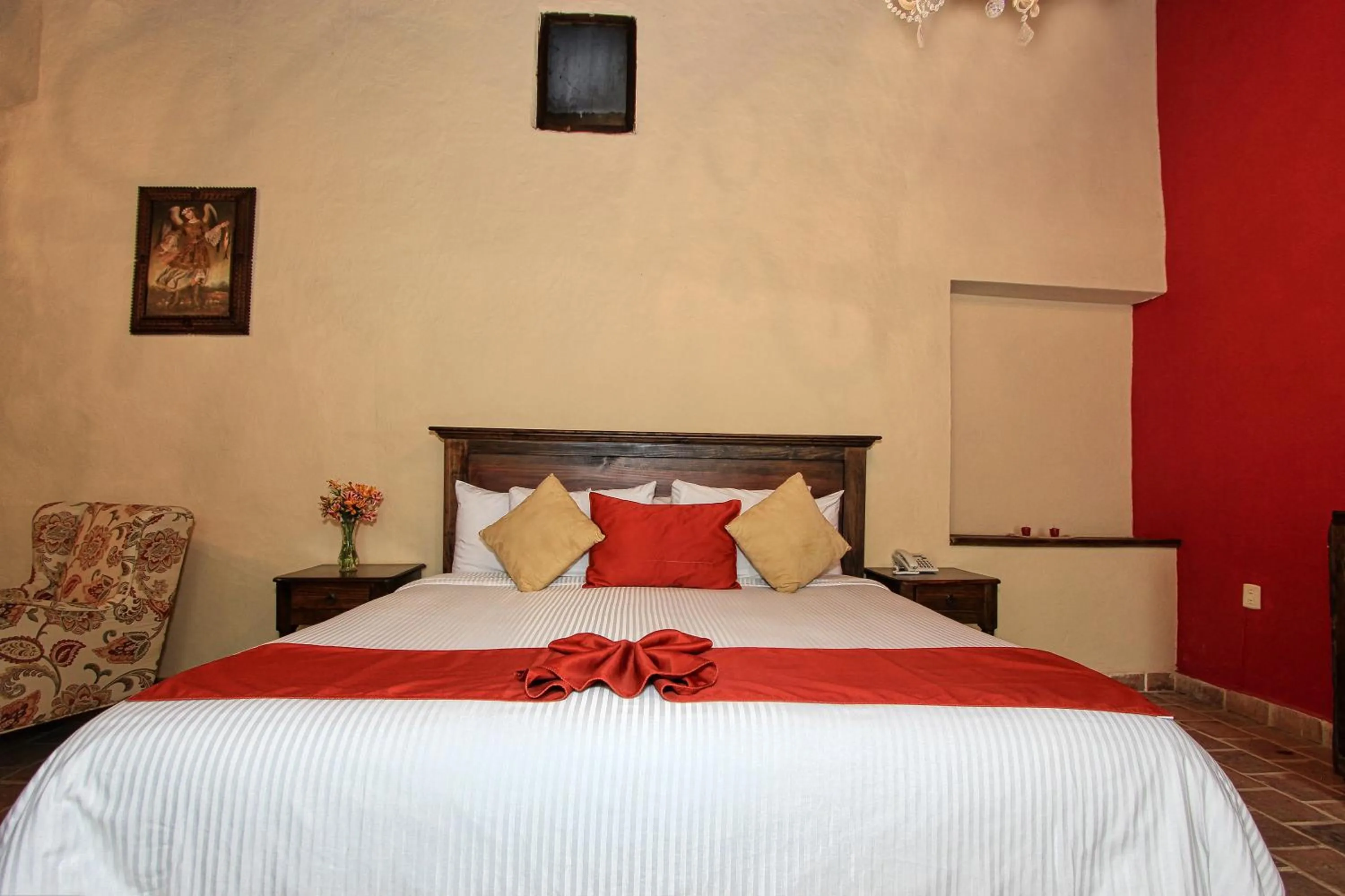 Bed in Hotel San Marcos