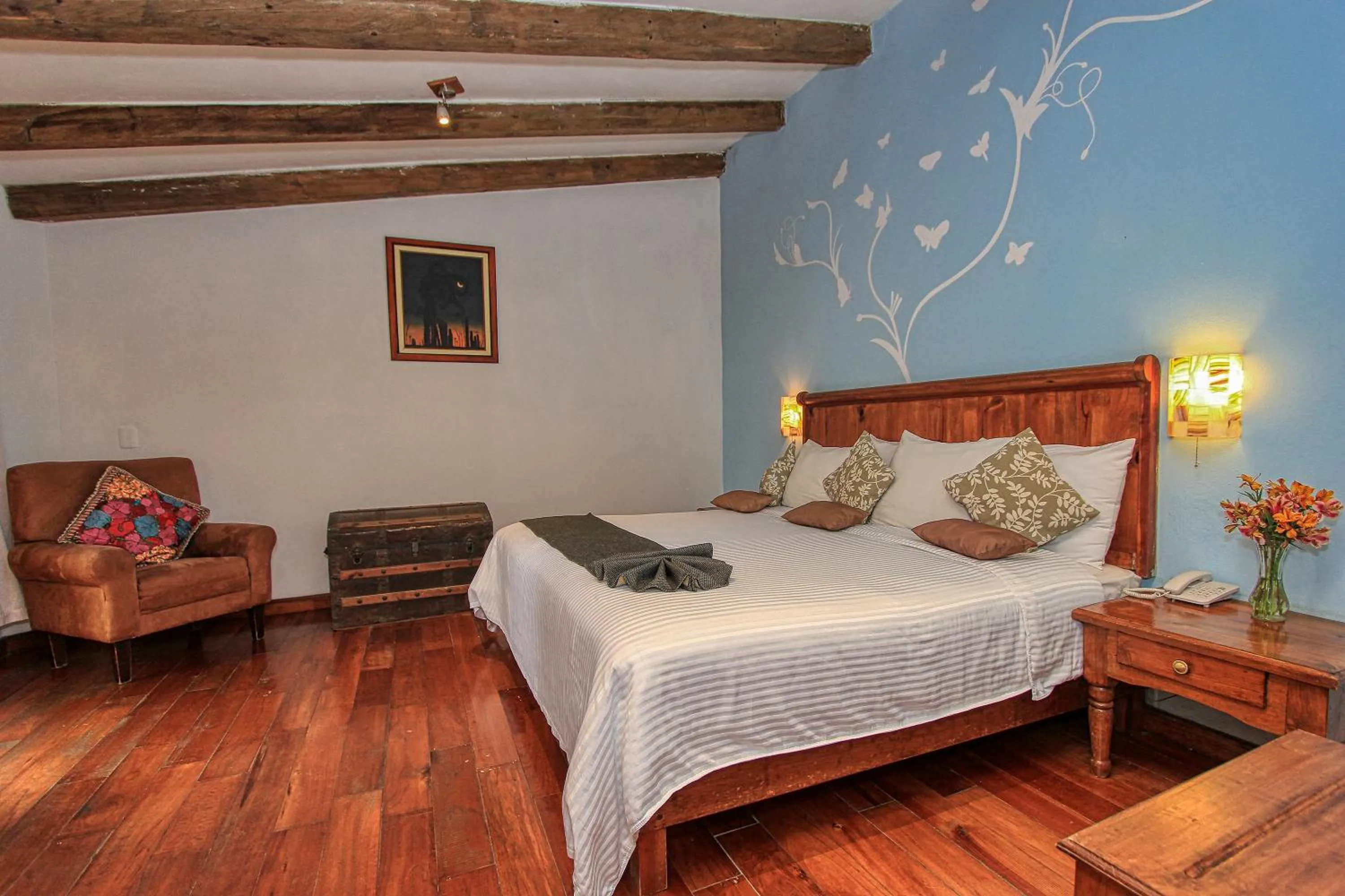 Bed in Hotel San Marcos