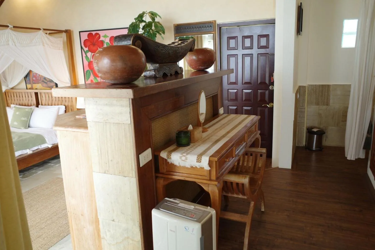 Bed in Red Garden Resort