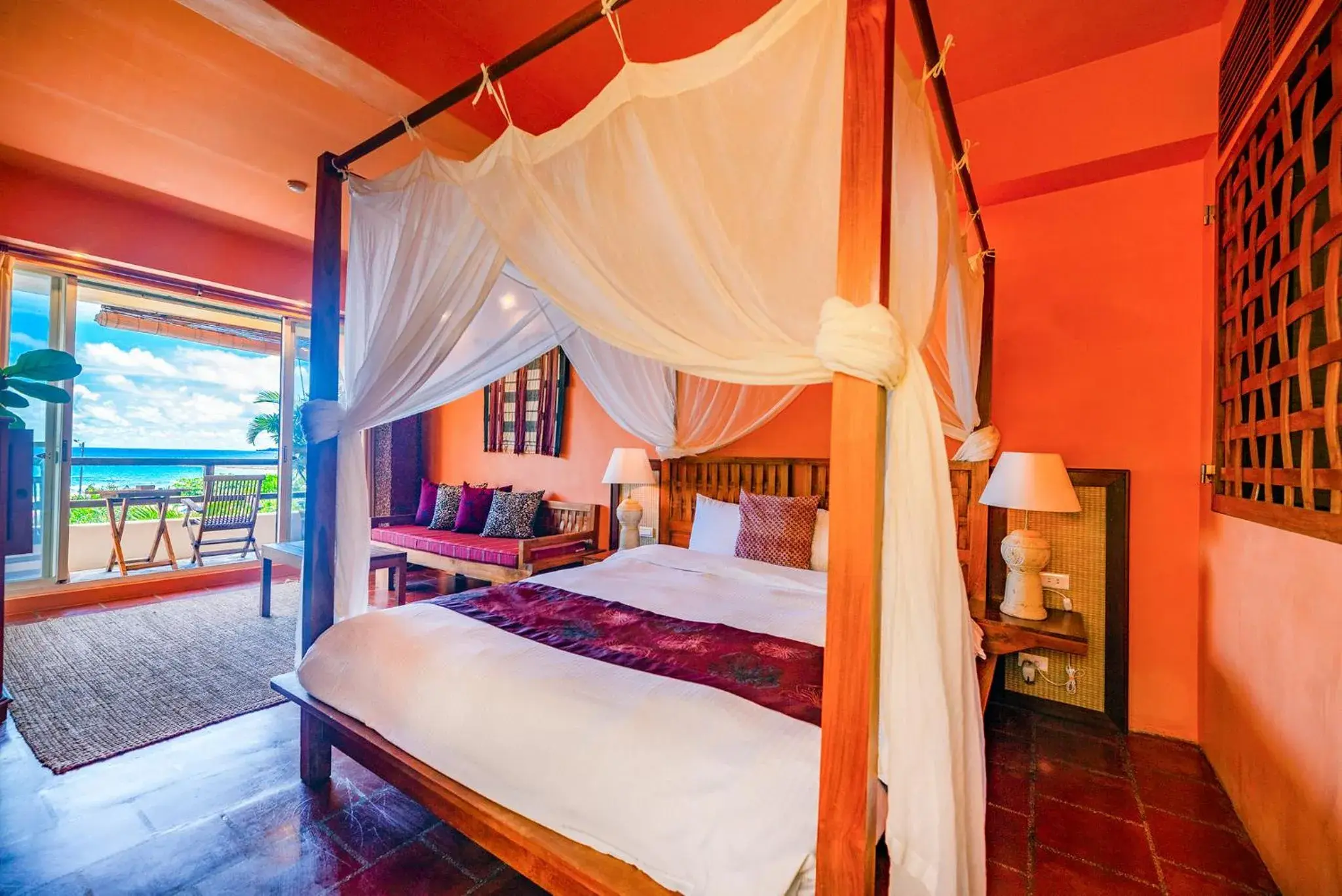 Deluxe Double Room with Sea View in Red Garden Resort Deluxe Double Room with Sea View in Red Garden Resort