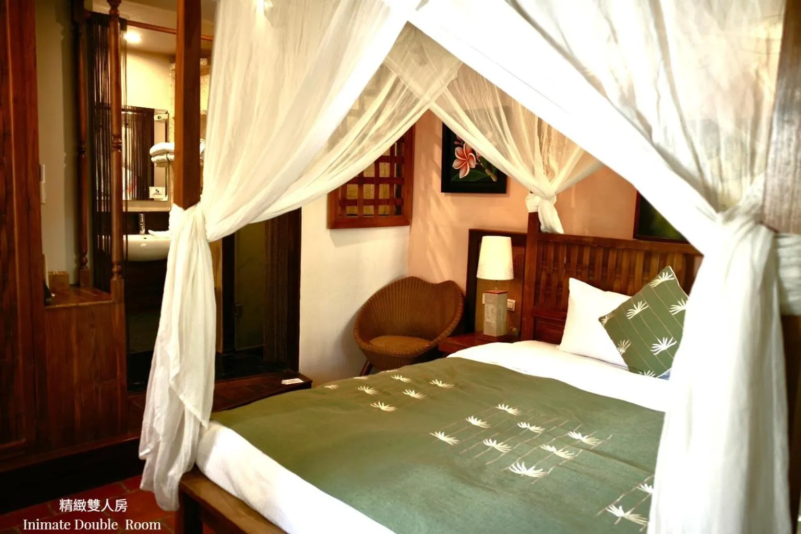 Bed in Red Garden Resort