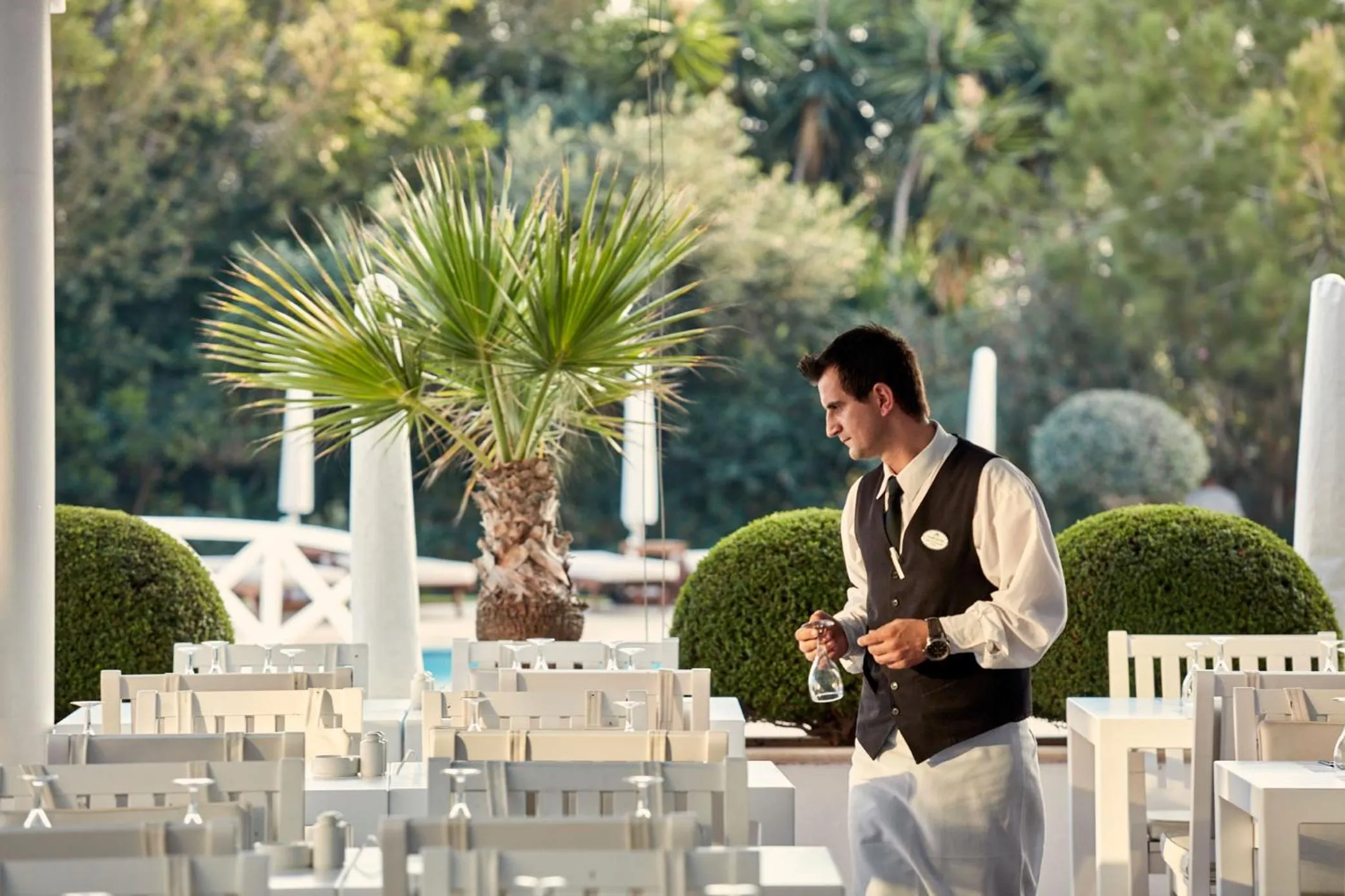 Staff in Grecian Park