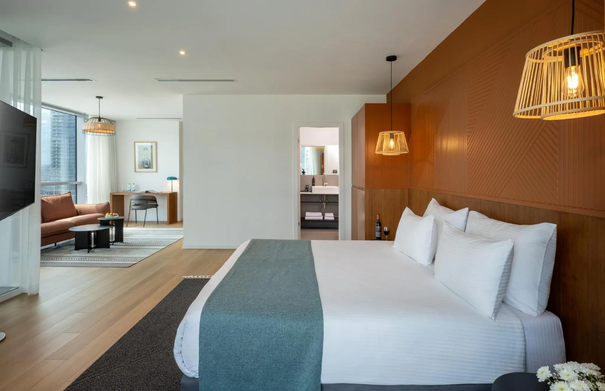 Bed in Prima Link Hotel