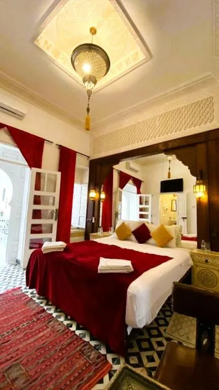 Bed in Riad Morocco Sky