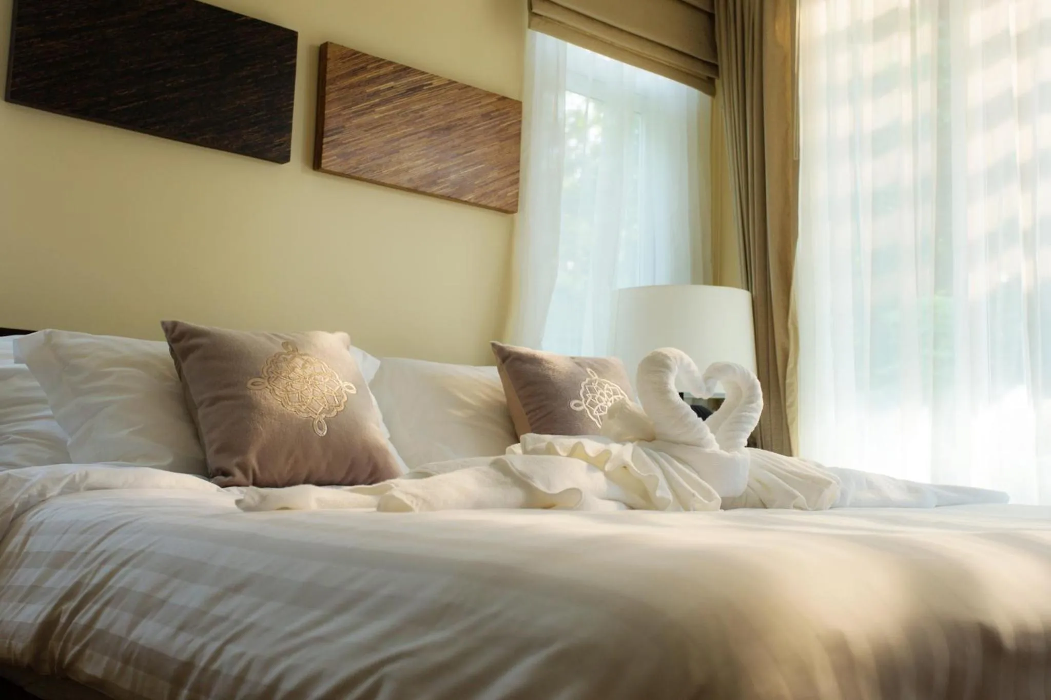 Bed in Ozone Villa Phuket