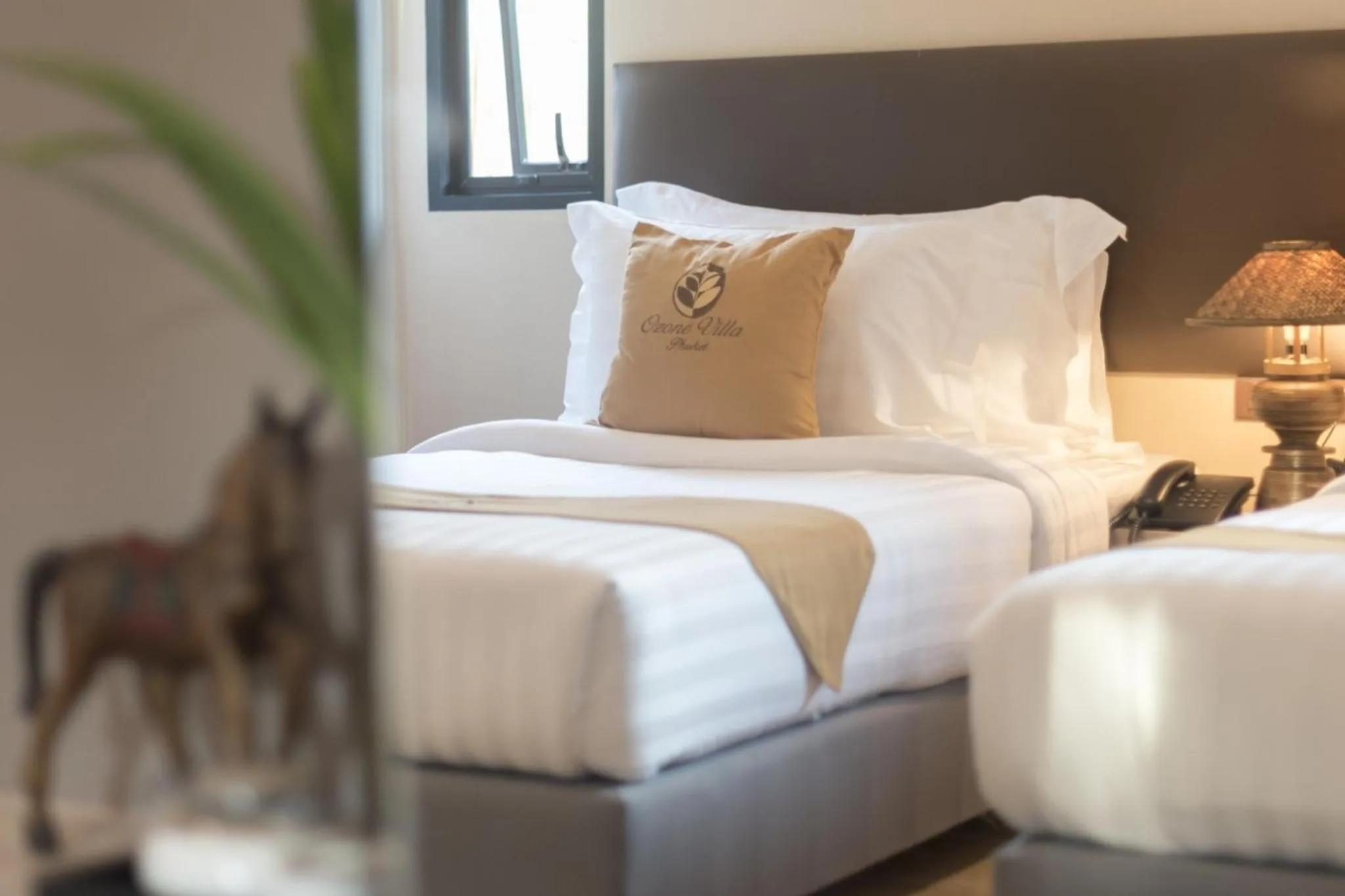 Bed in Ozone Villa Phuket