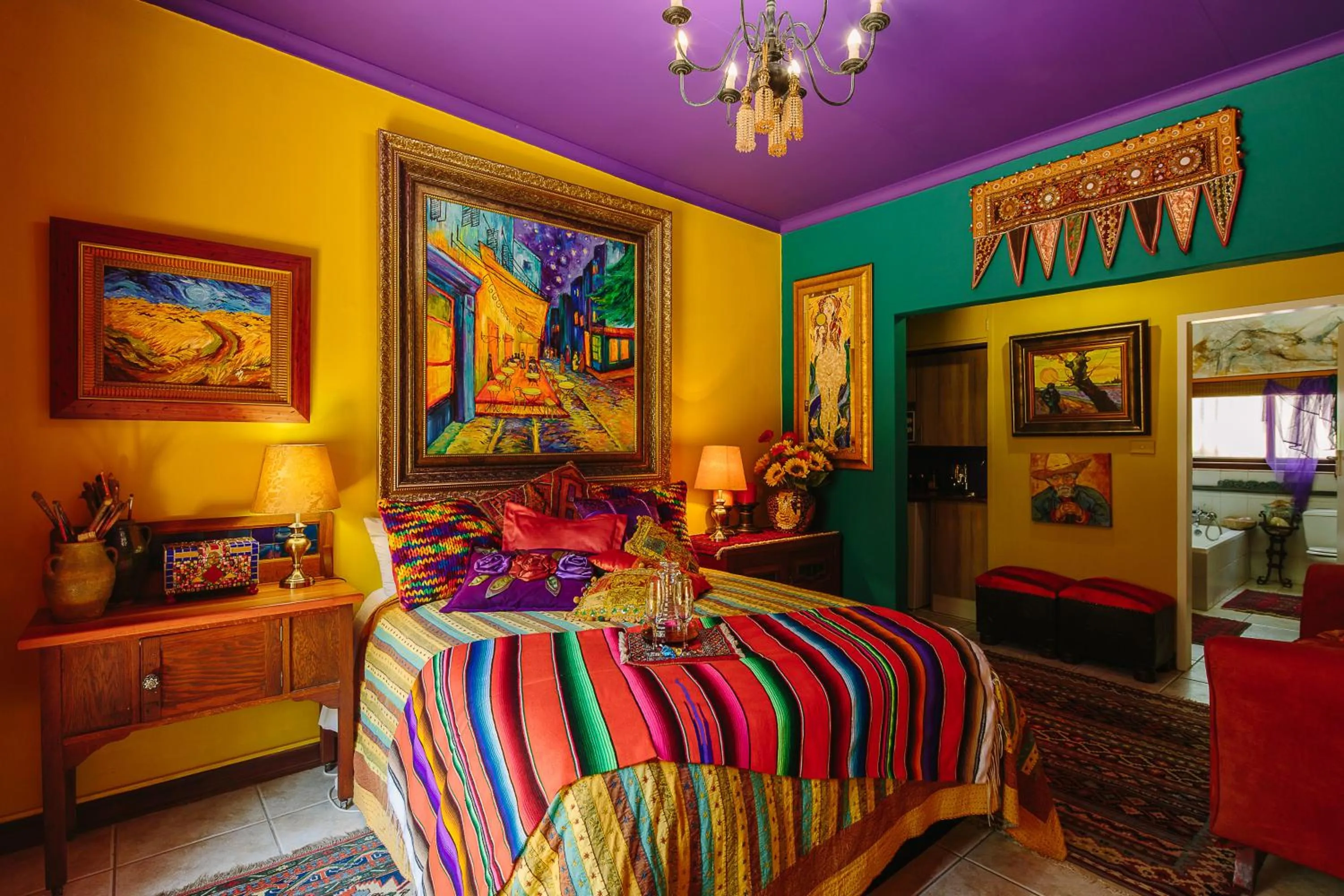 Bed in The Art Guesthouse