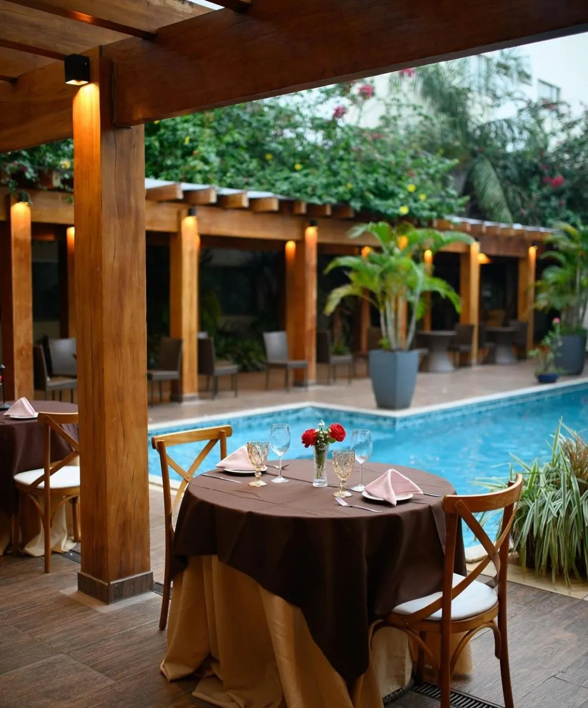 Pool view in Pumma Business Hotel