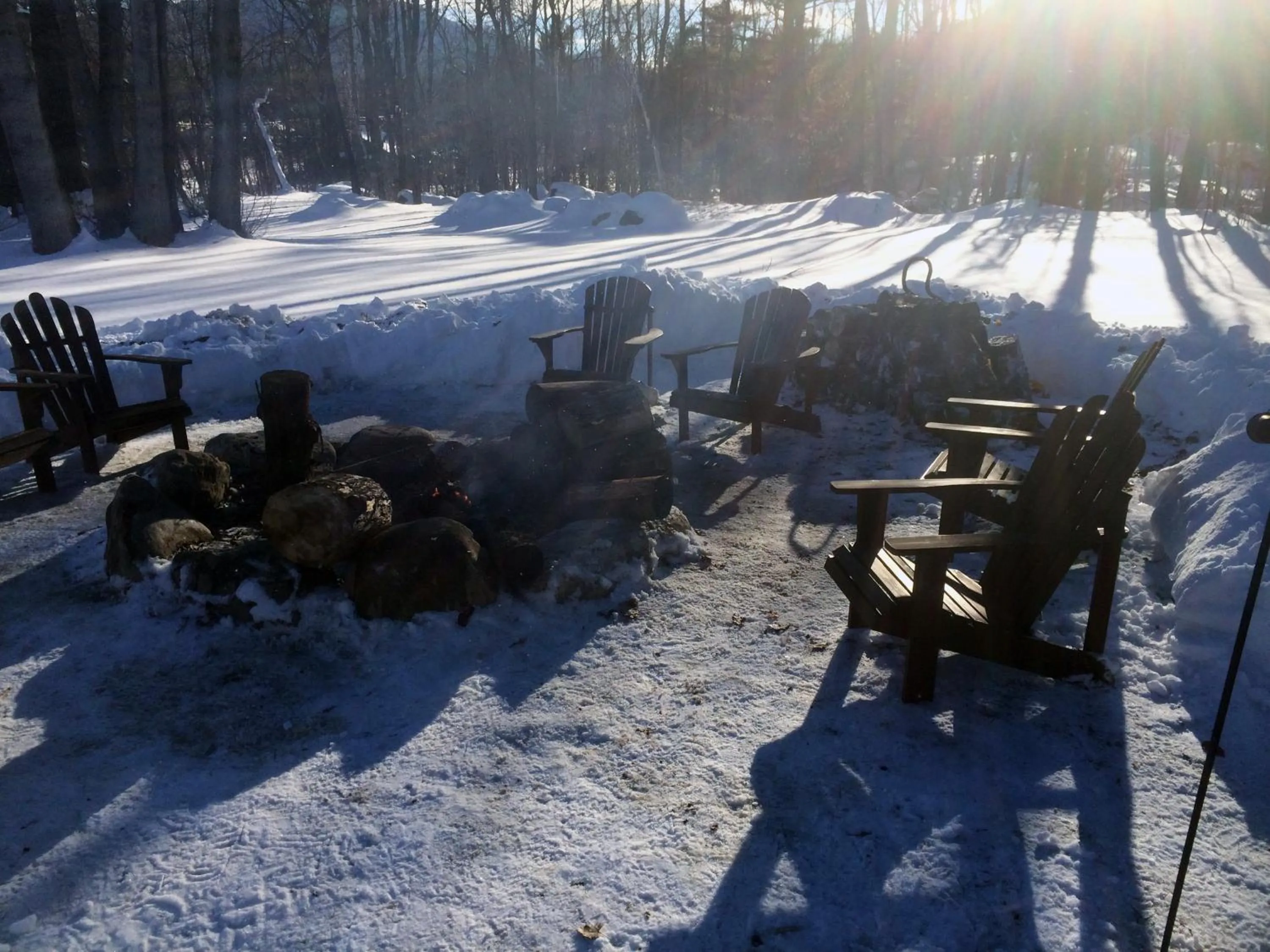 BBQ facilities in Adirondack Spruce Lodge