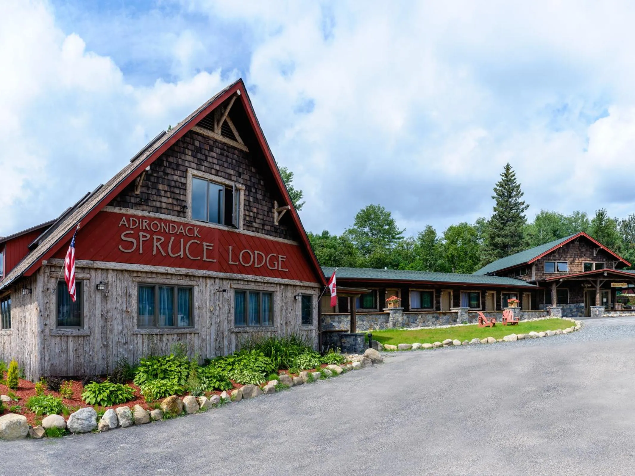 Property building in Adirondack Spruce Lodge