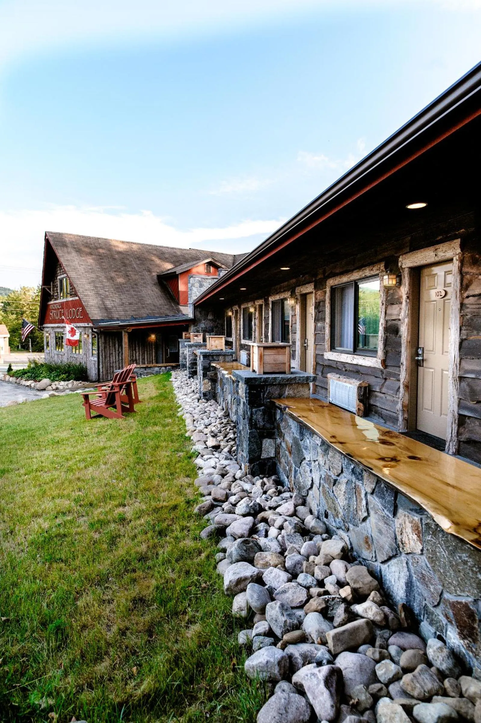 Property building in Adirondack Spruce Lodge
