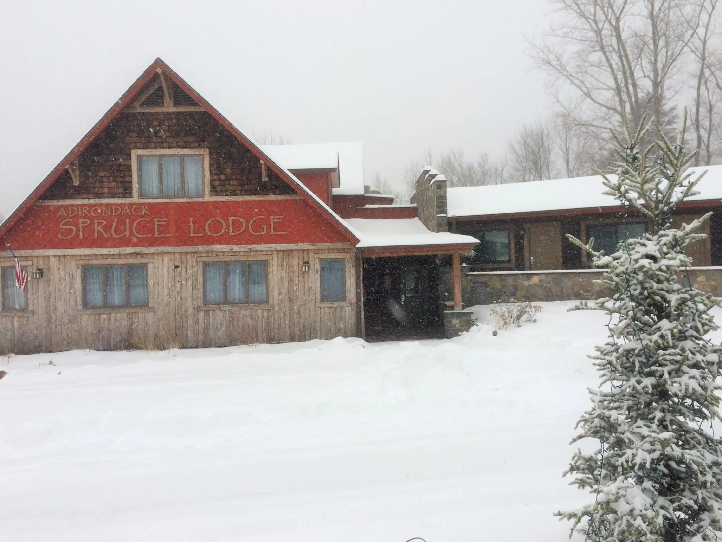 Property building in Adirondack Spruce Lodge