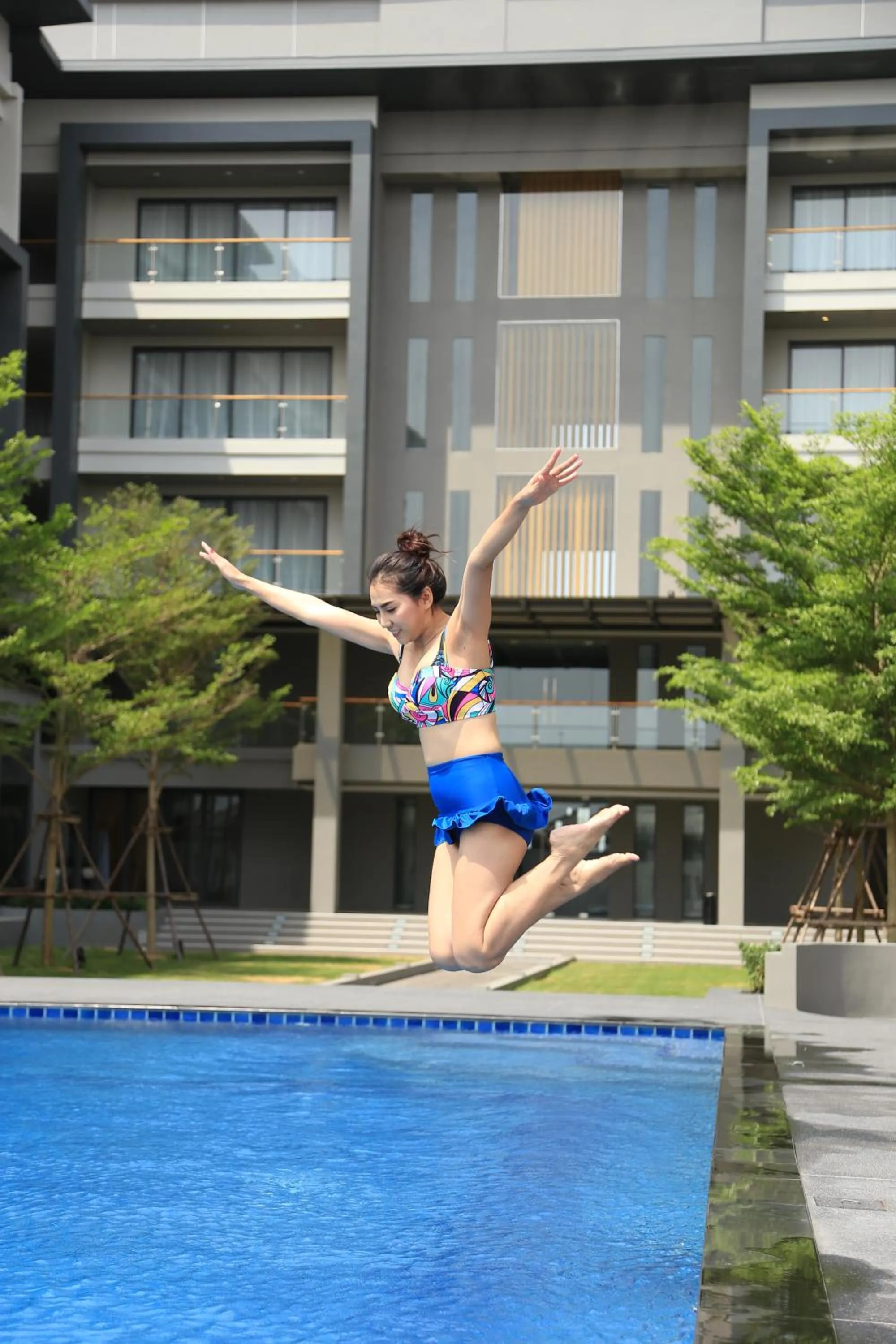 Swimming pool in Serenity Hotel and Spa Kabinburi