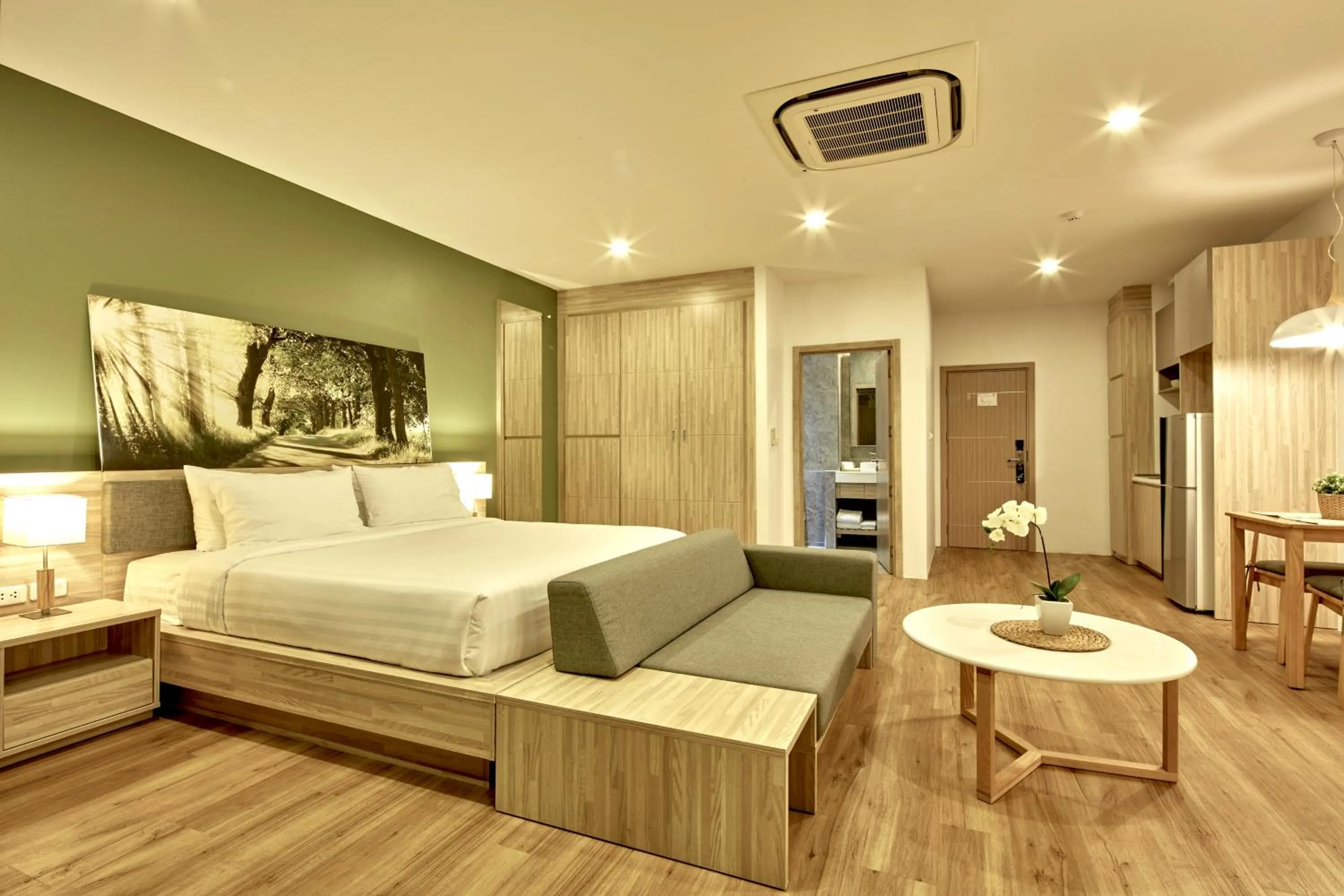 Bedroom, Bed in Serenity Hotel and Spa Kabinburi
