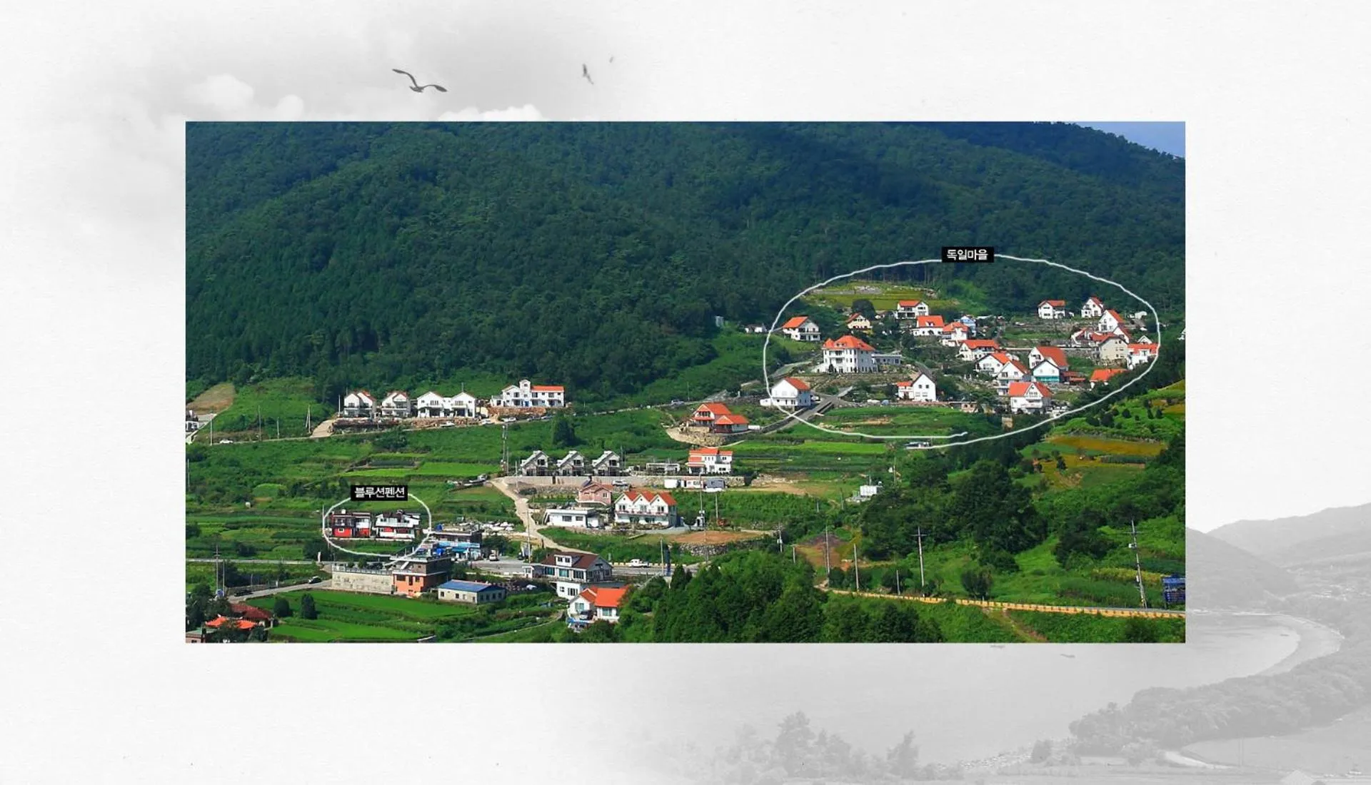 Text overlay in Bluesean Pension