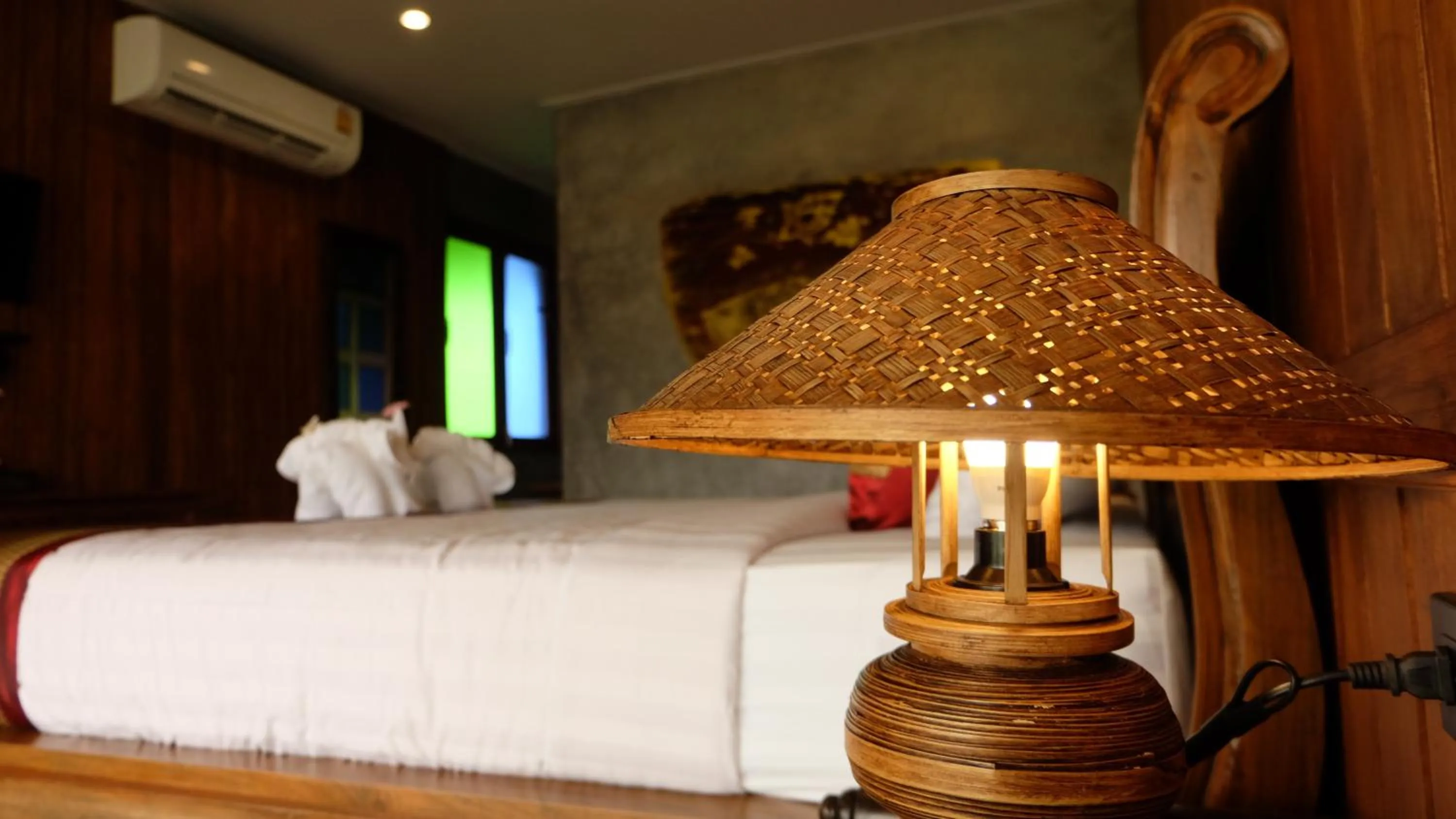 Decorative detail, Bed in Sawasdee Sukhothai Resort