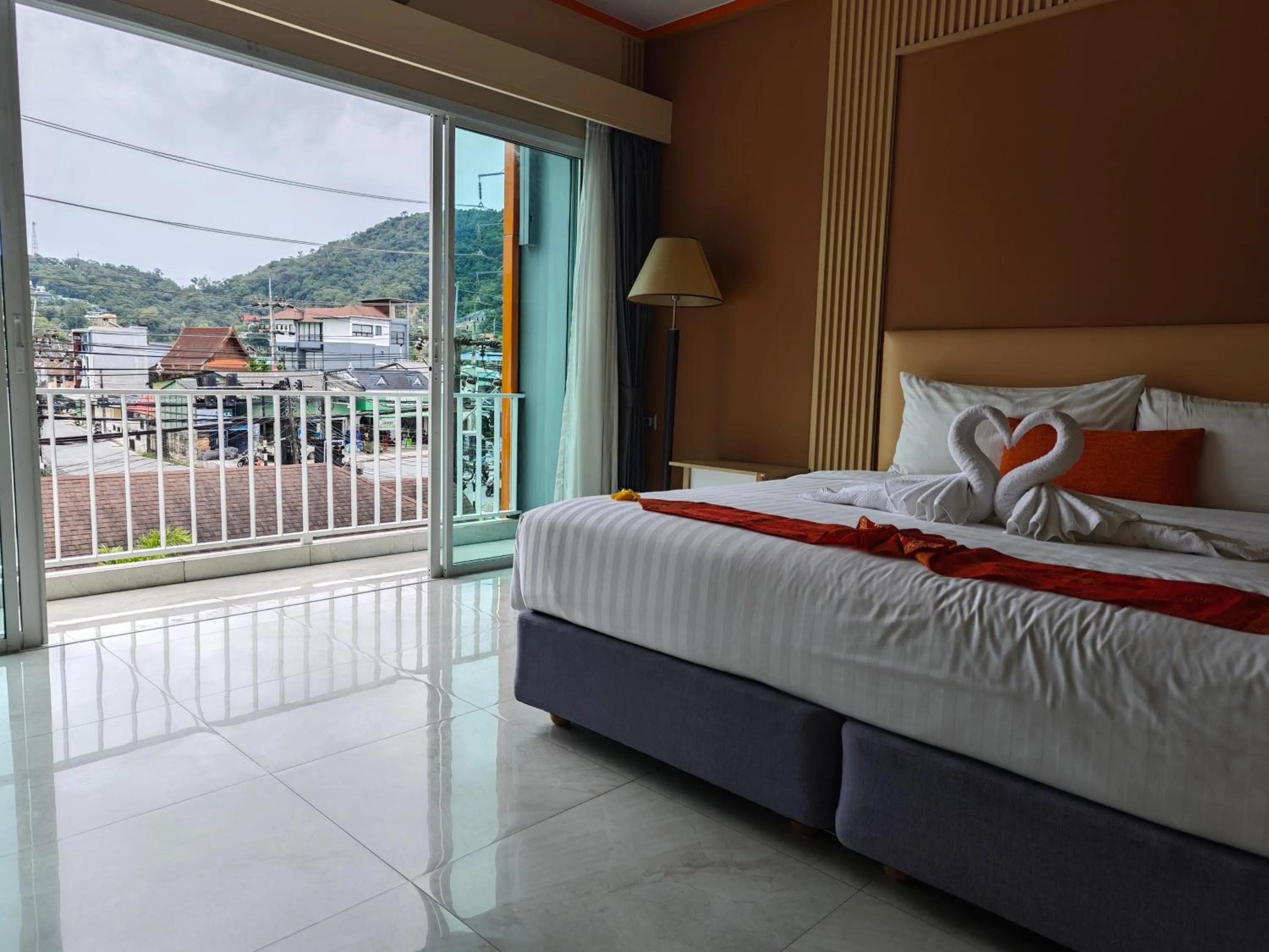 View (from property/room), Bed in Chabana Kamala Hotel