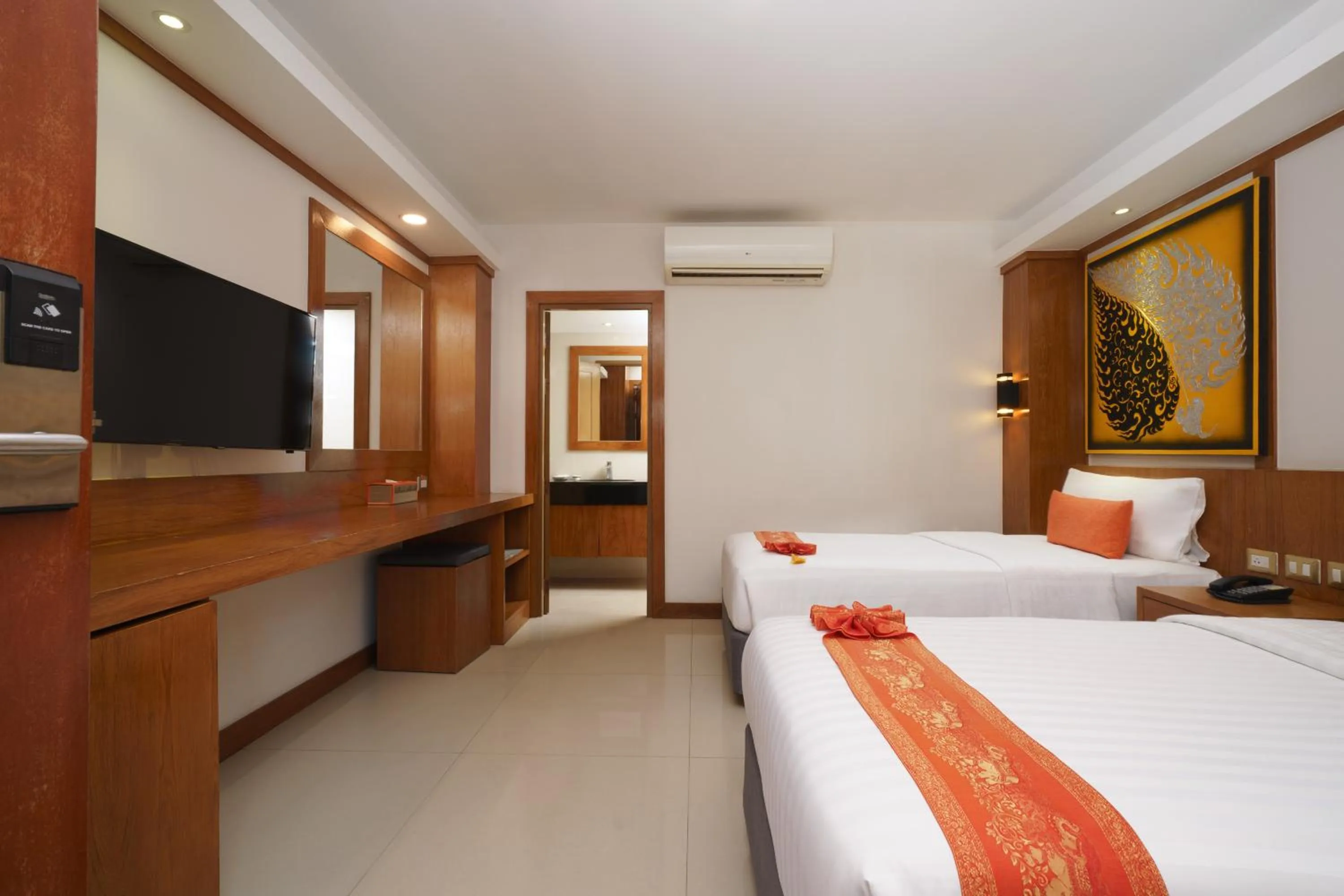 Bed in Chabana Kamala Hotel