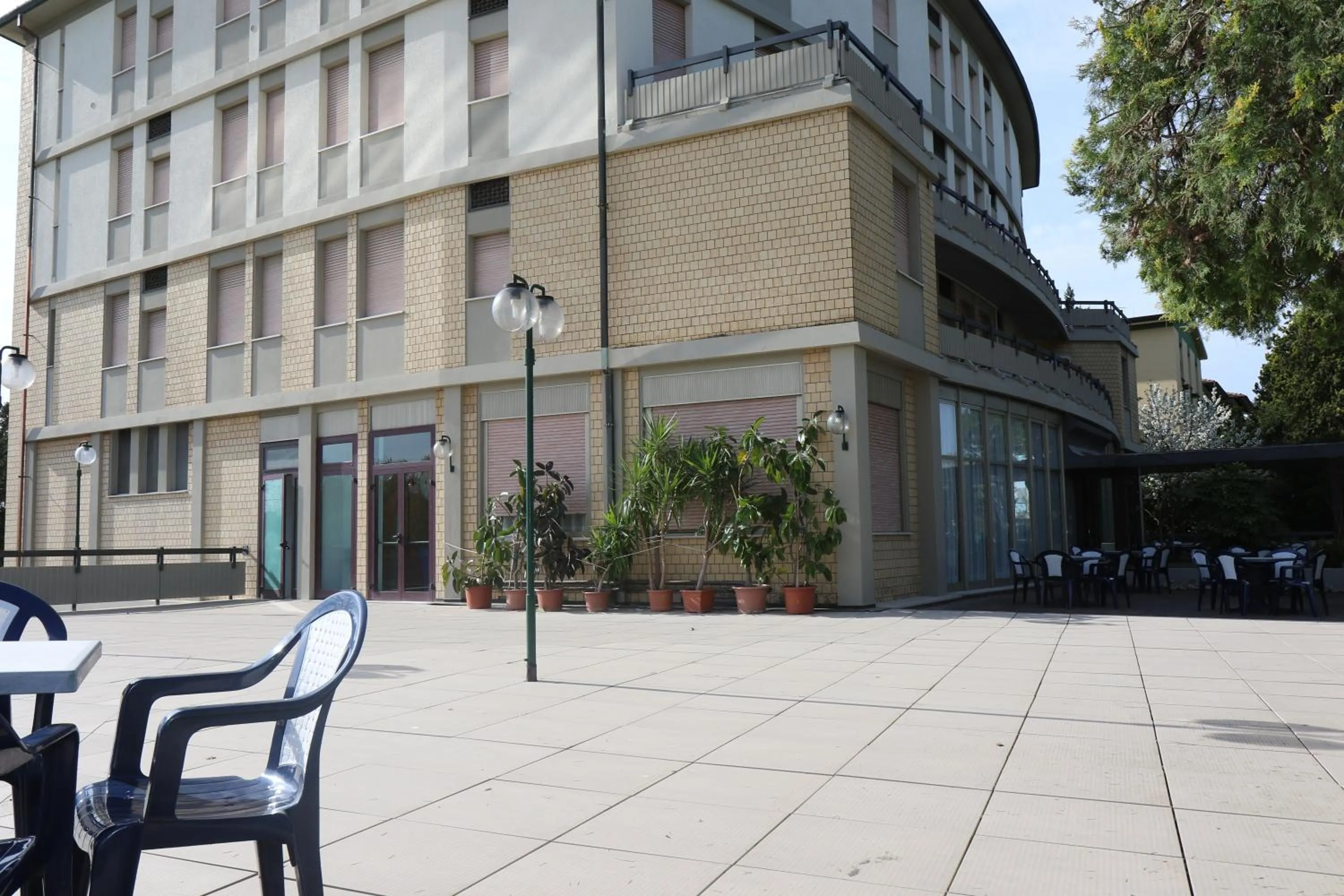 Patio in Hotel Cristallo