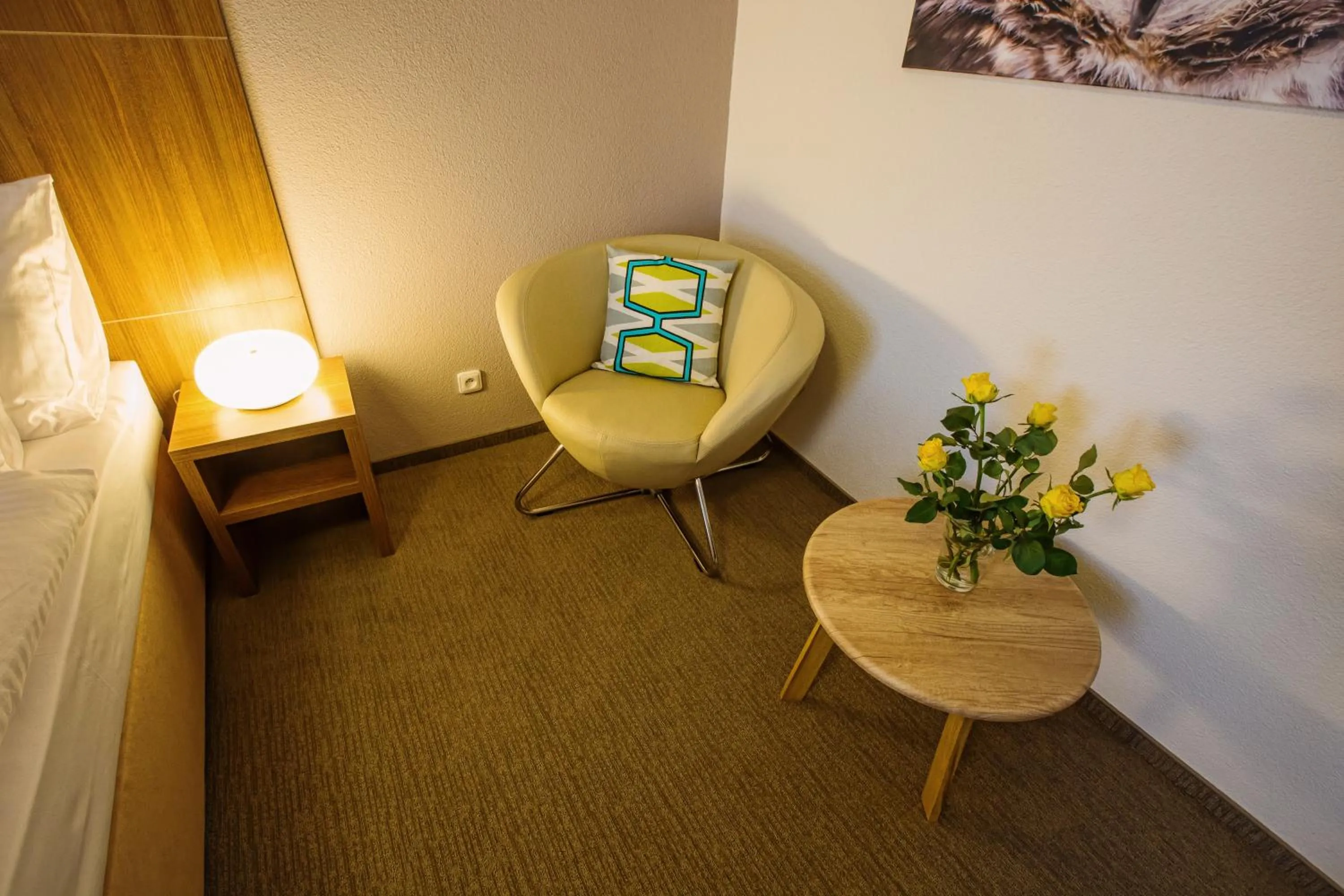 Seating area in Hotel Na Šustně