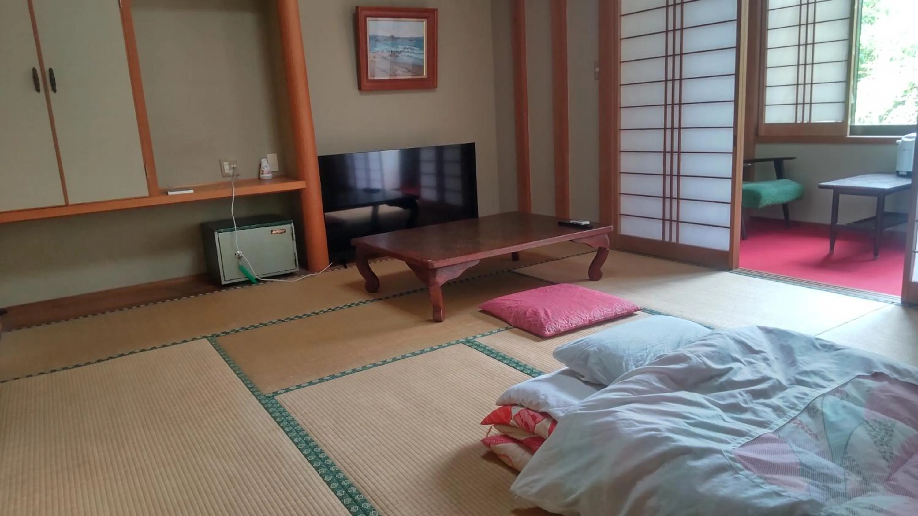 Bed in Yoshioka Ryokan
