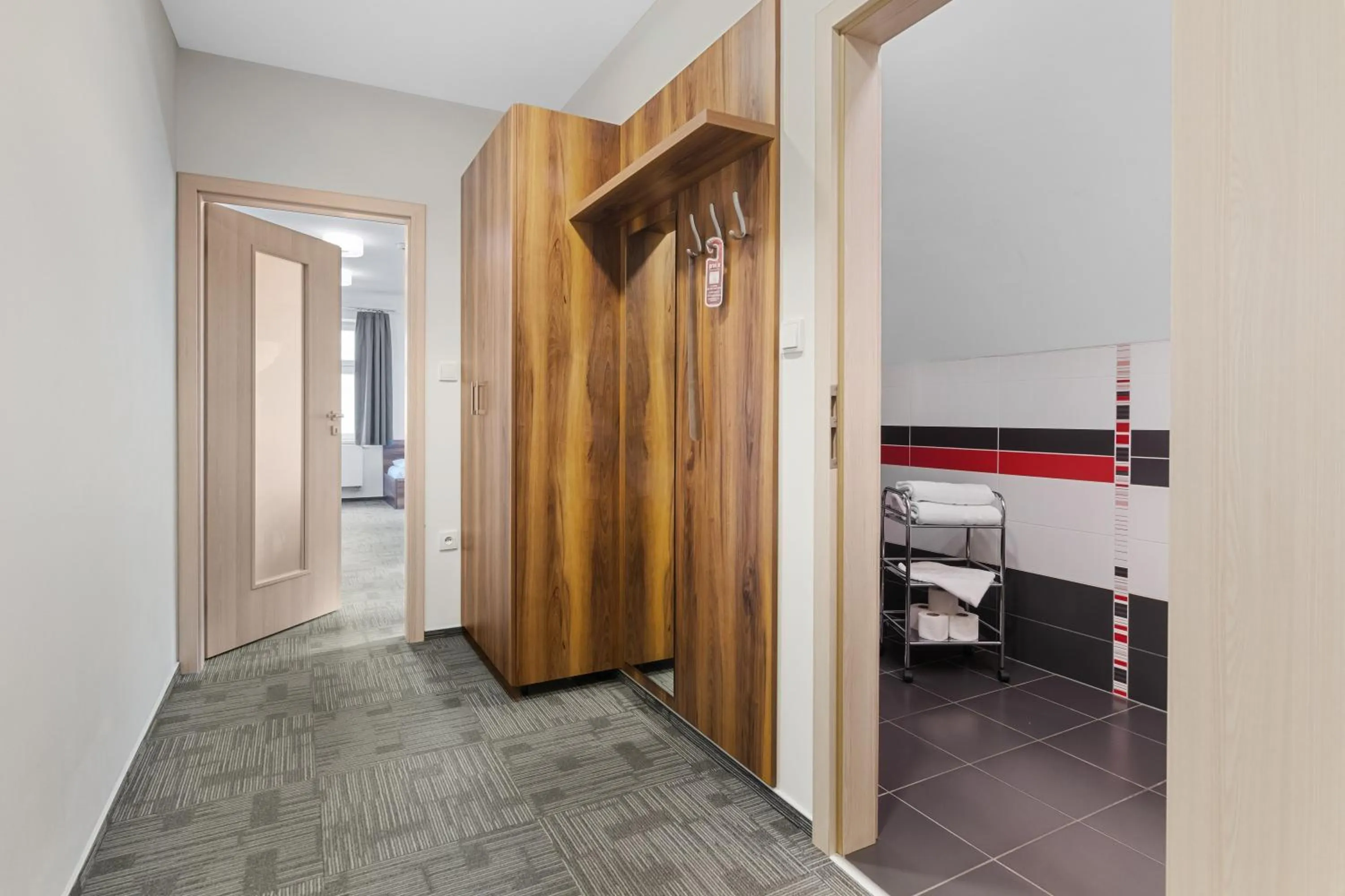 Bathroom, Bed in Penzion Na Náměstí