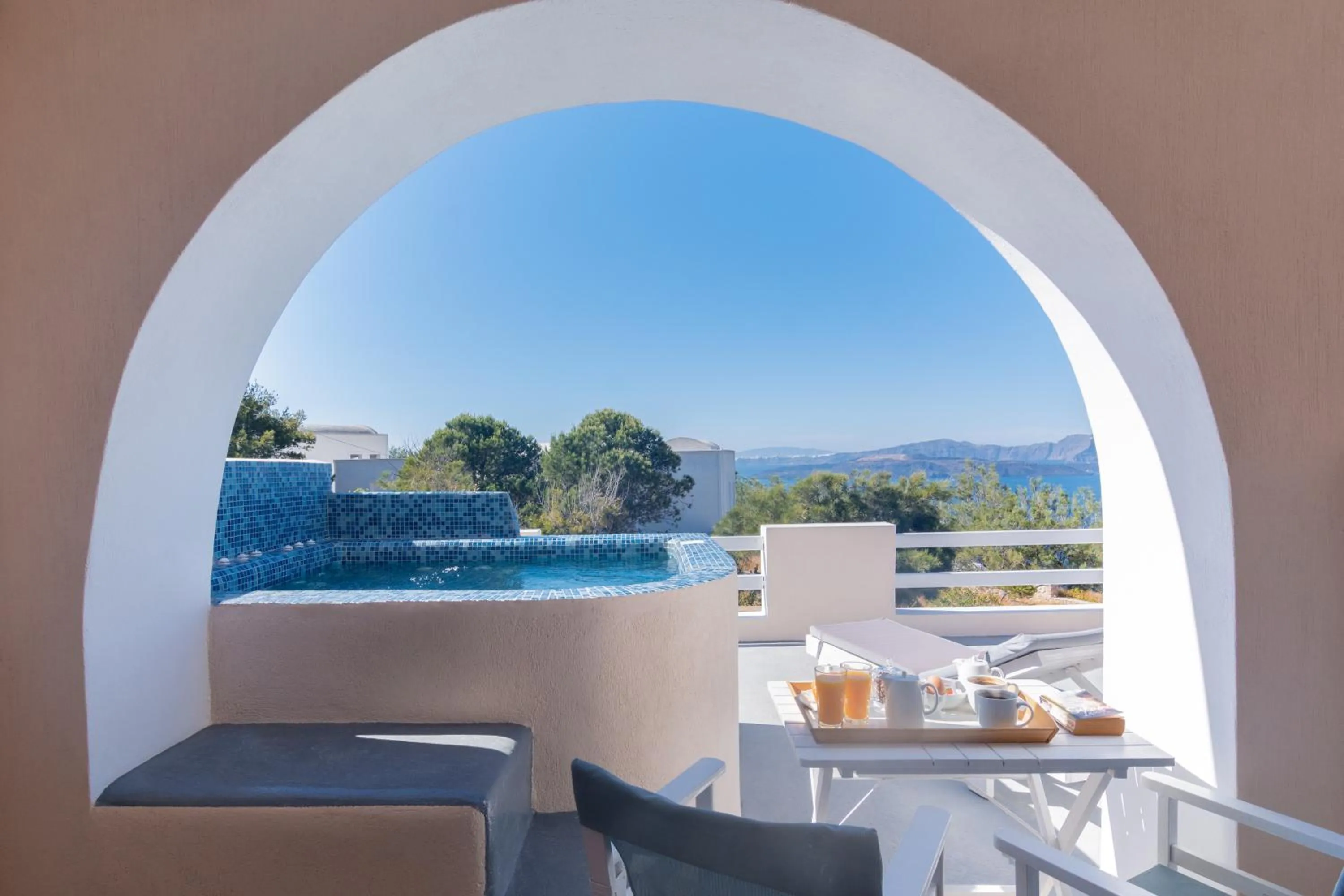 Balcony/Terrace in Akrotiri Apartments