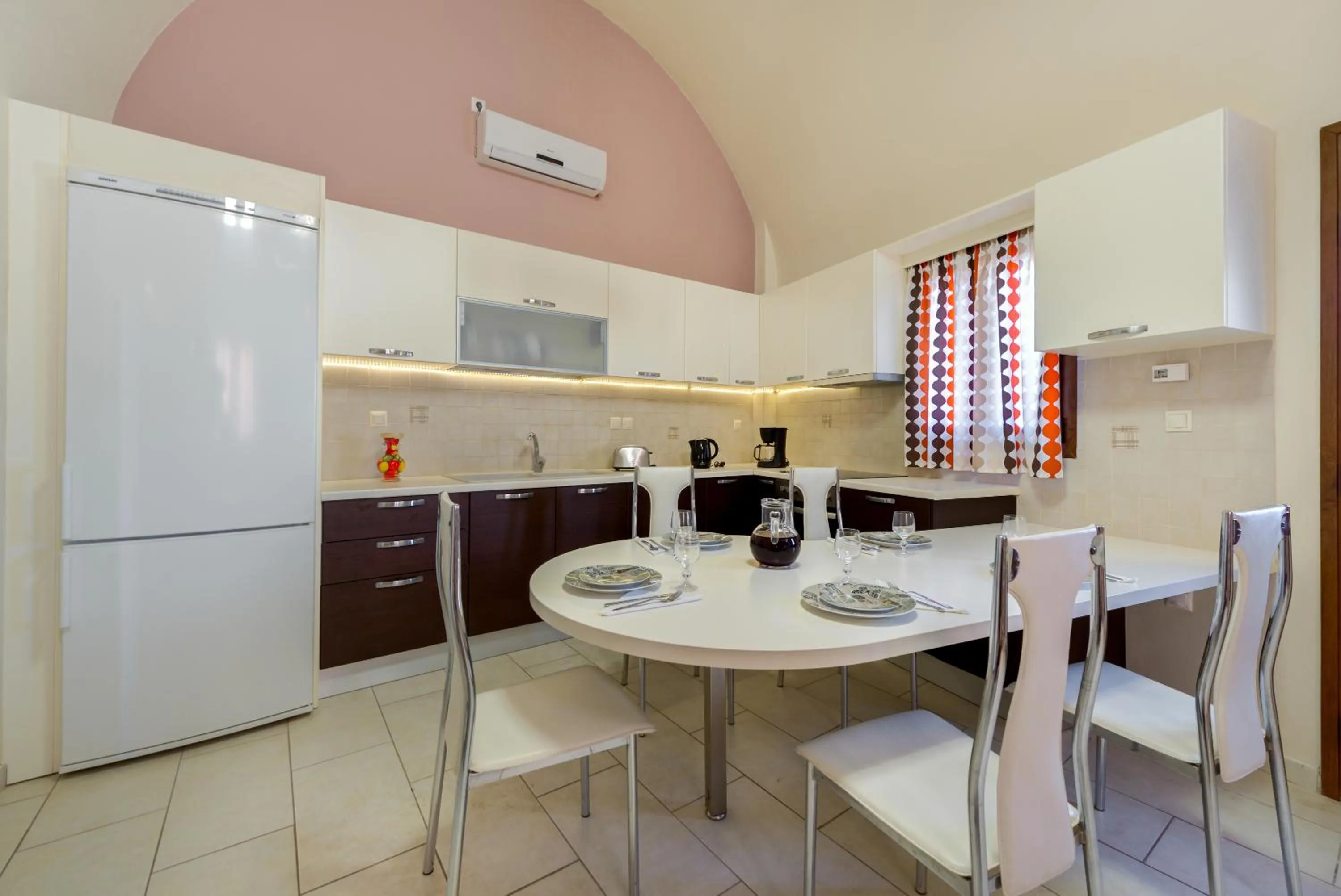 Kitchen or kitchenette in Akrotiri Apartments