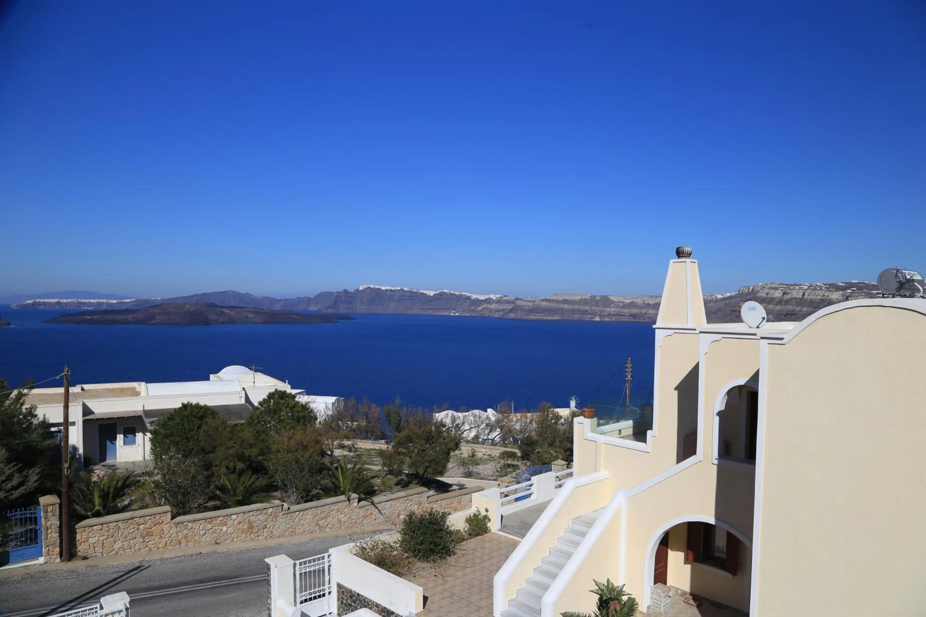 Bird's eye view in Akrotiri Apartments