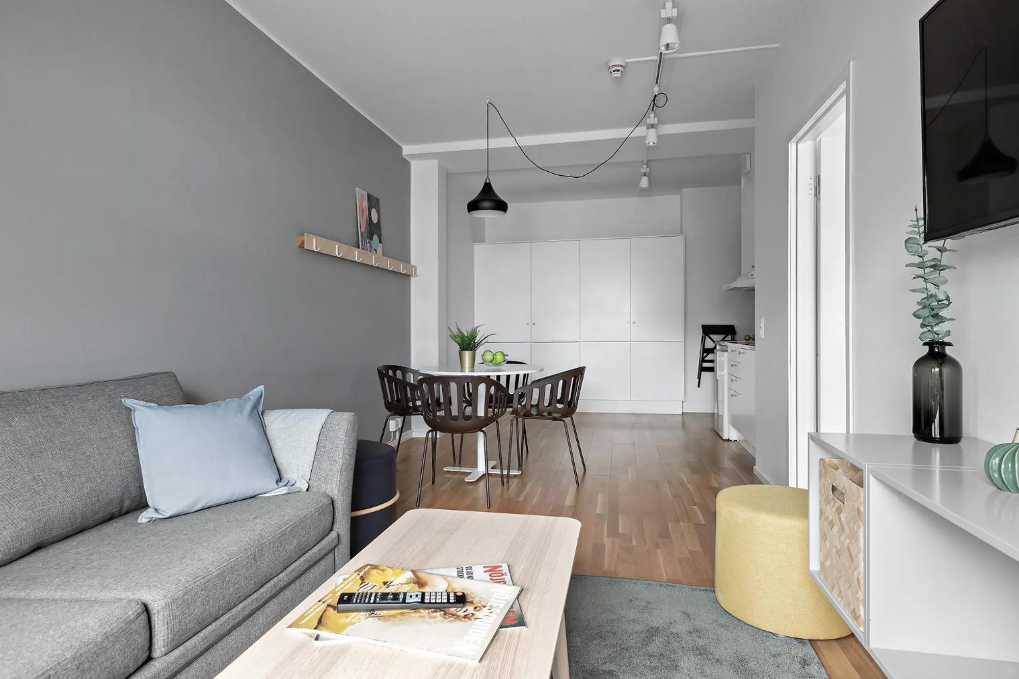 Kitchen or kitchenette in Forenom Hotels & Apartments Kista