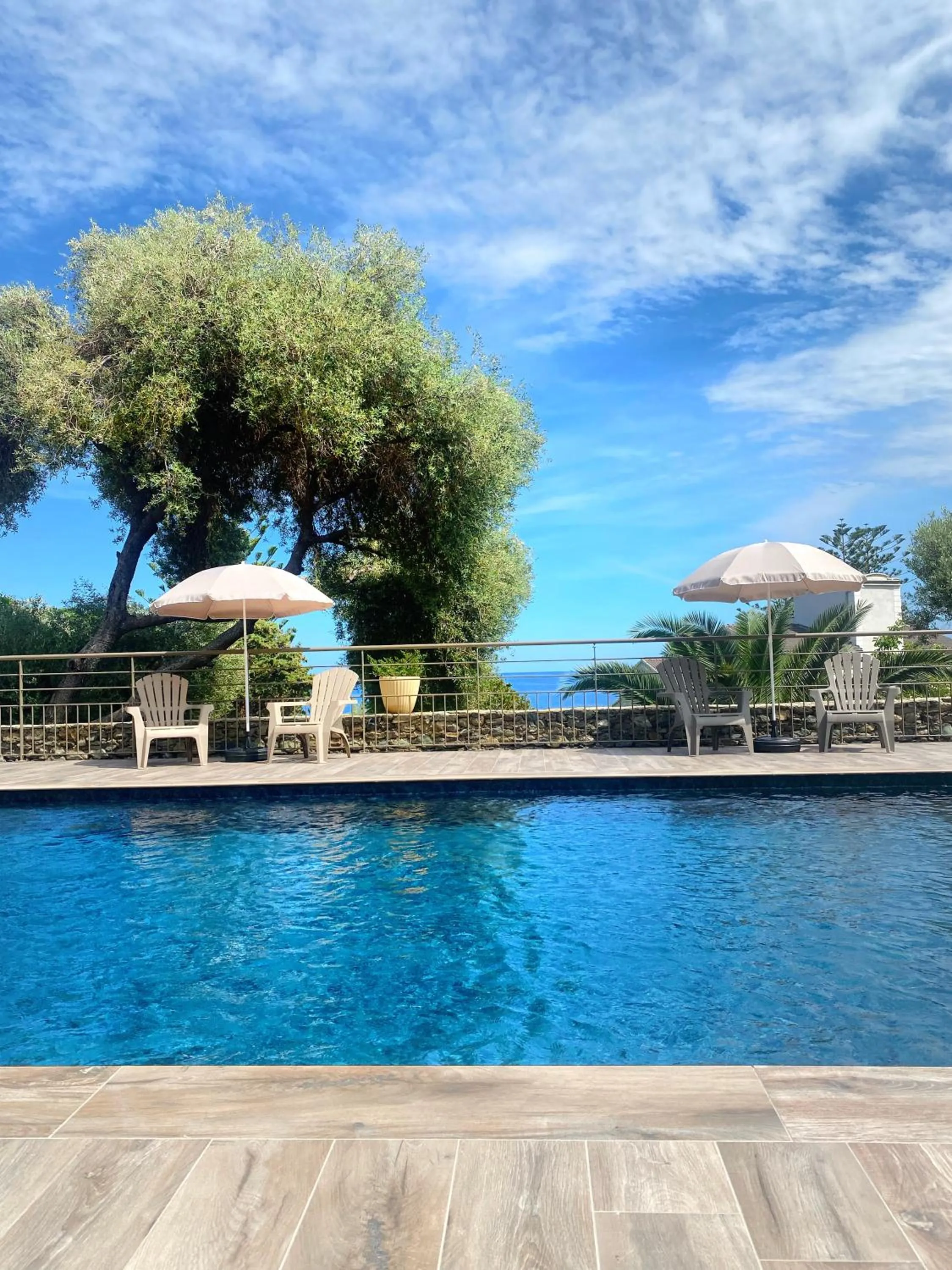 Pool view in Hotel Cyrnea